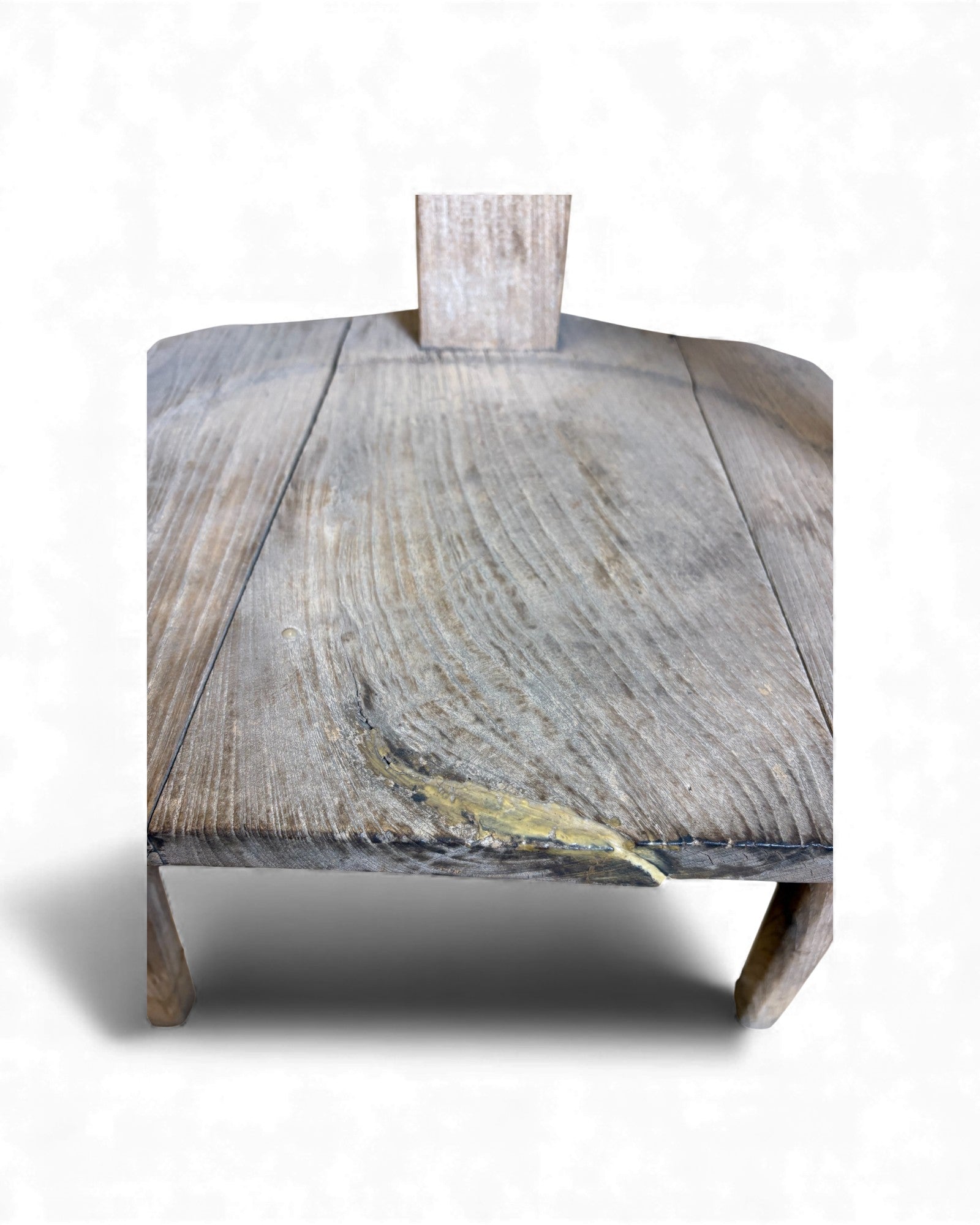 Primitive Wooden Armchair with Circular Backrest Surround Living - 11