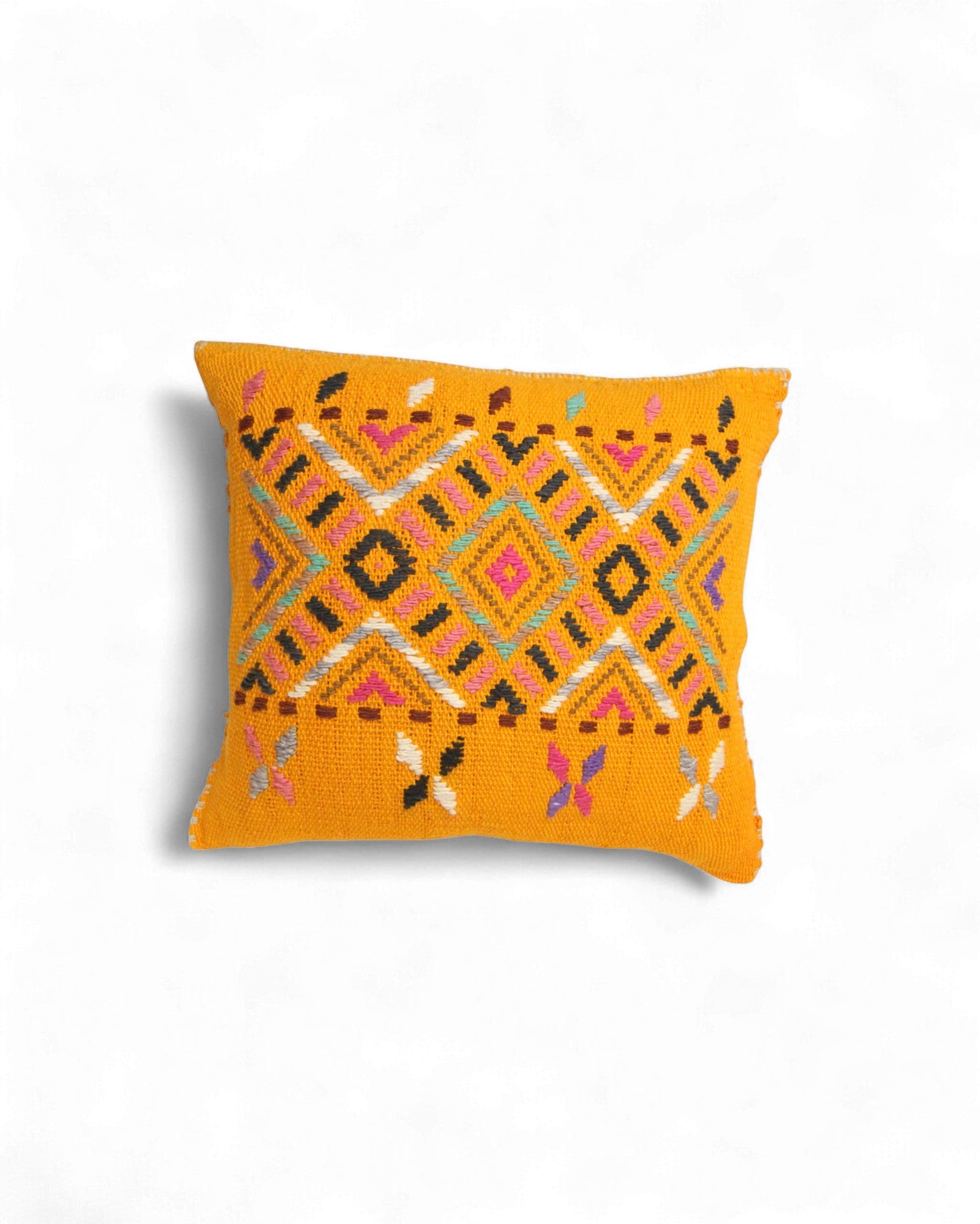 Hill Tribe Textile Cushions – Embroidered & Handwoven - Set of 4