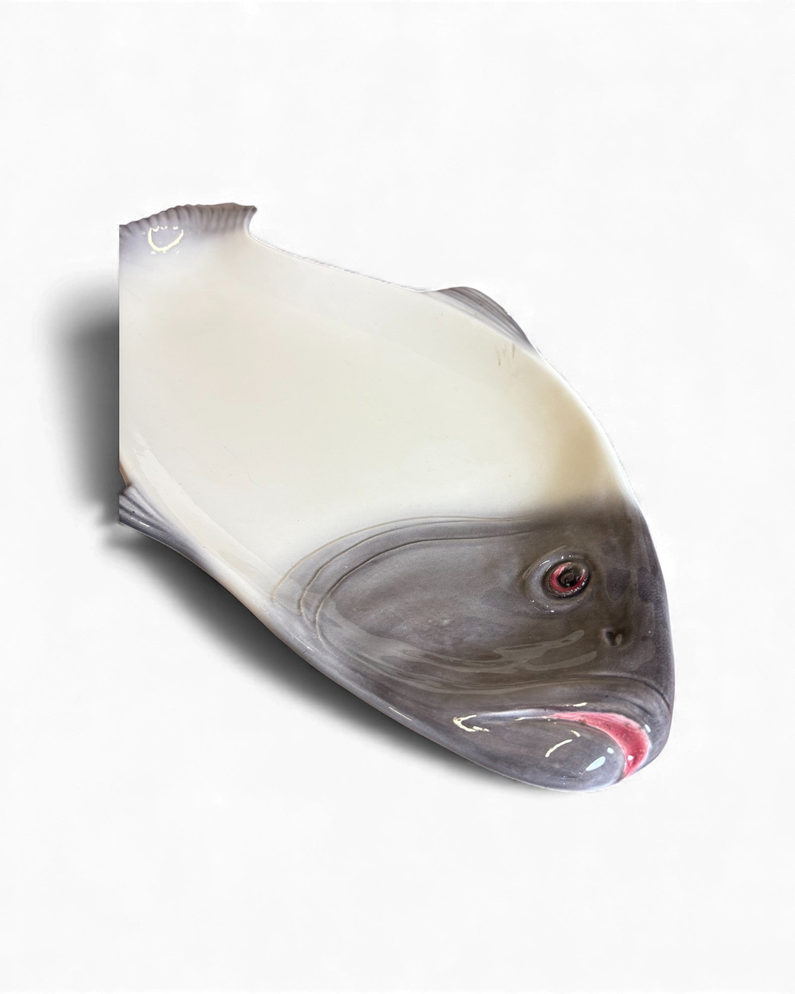Title: Vintage Fish-Shaped Ceramic Serving Platter Surround Living - 2