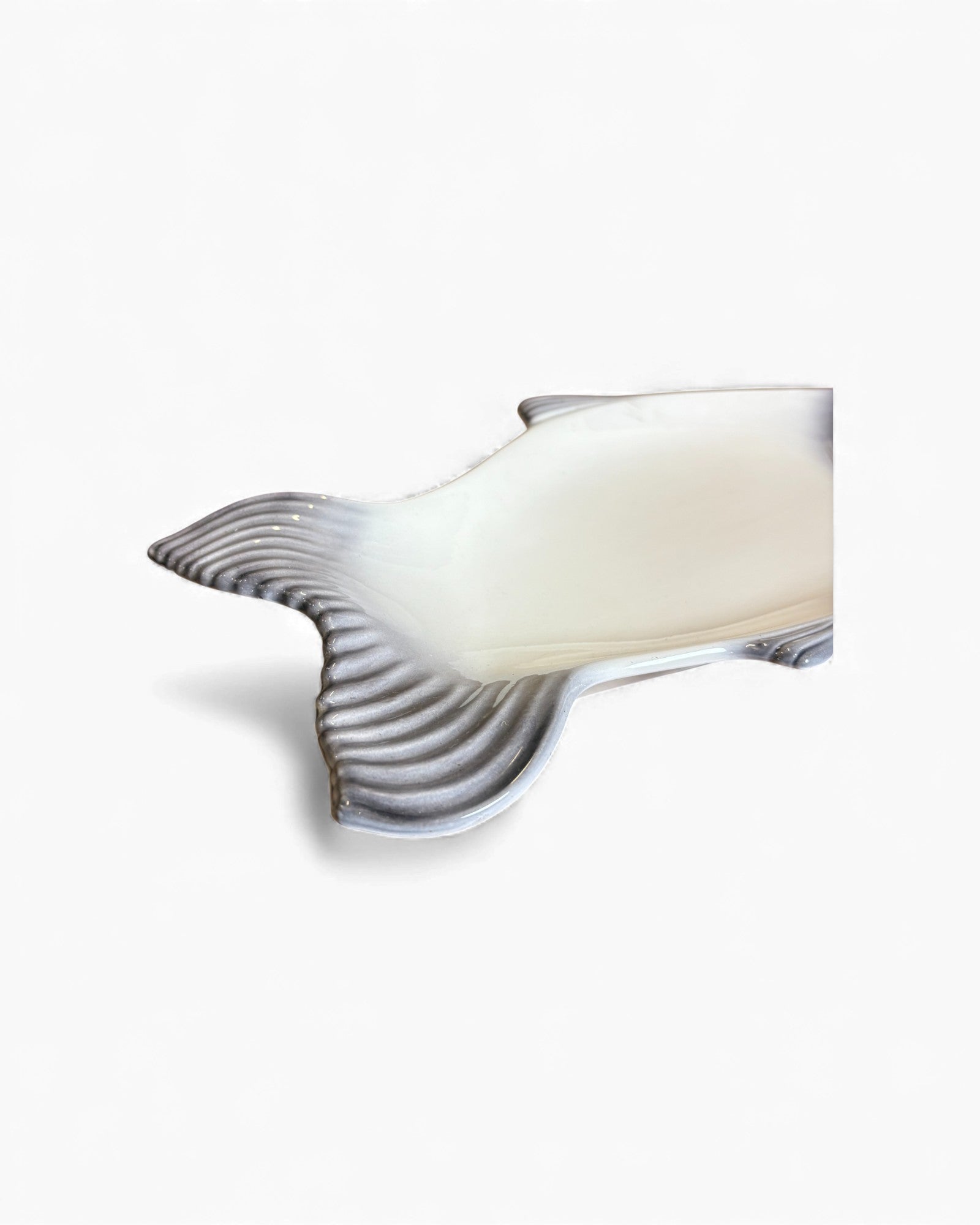 Title: Vintage Fish-Shaped Ceramic Serving Platter Surround Living - 8