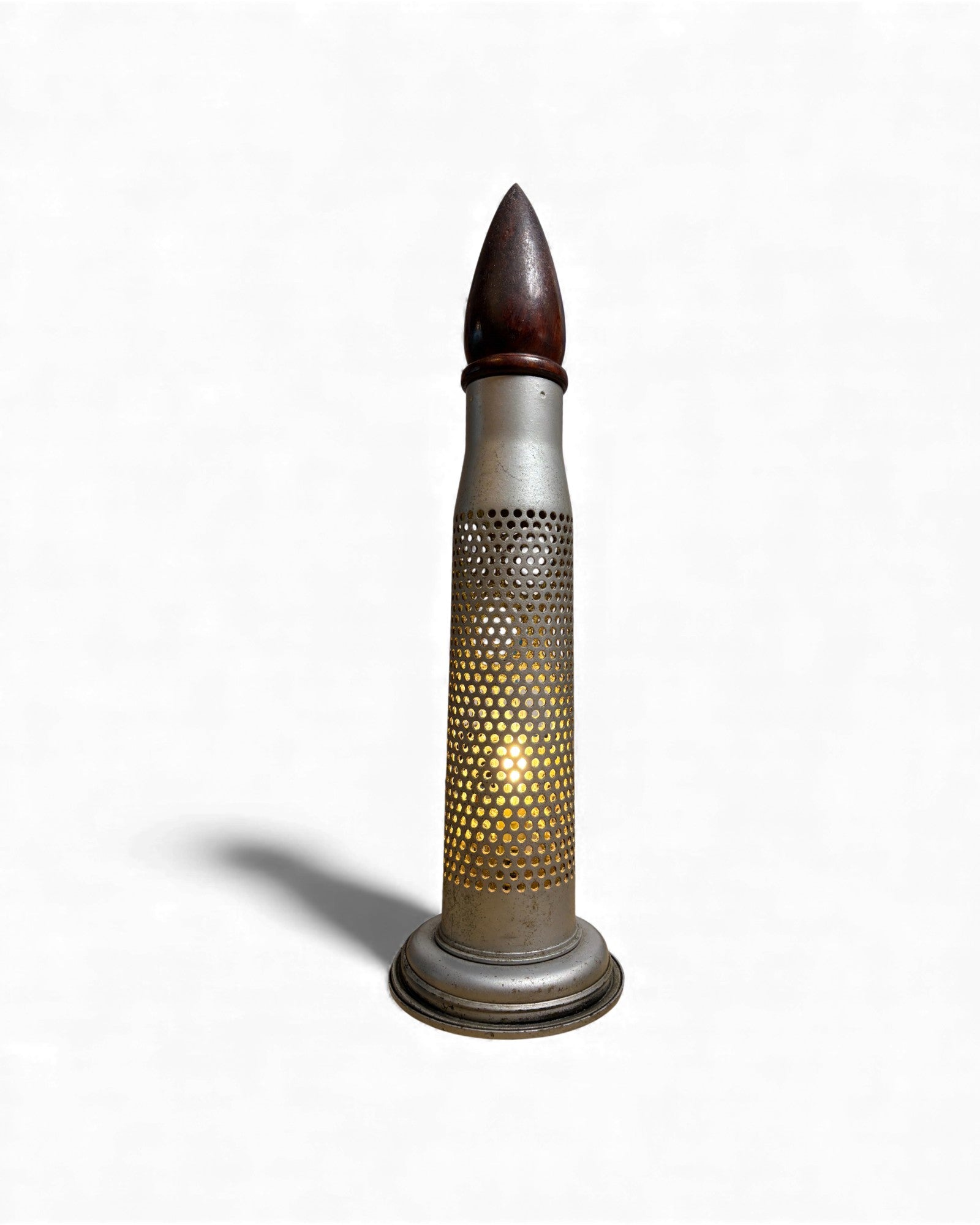 Bullet Light - Upcycled Military Shell Table Lamp Surround Living - 2
