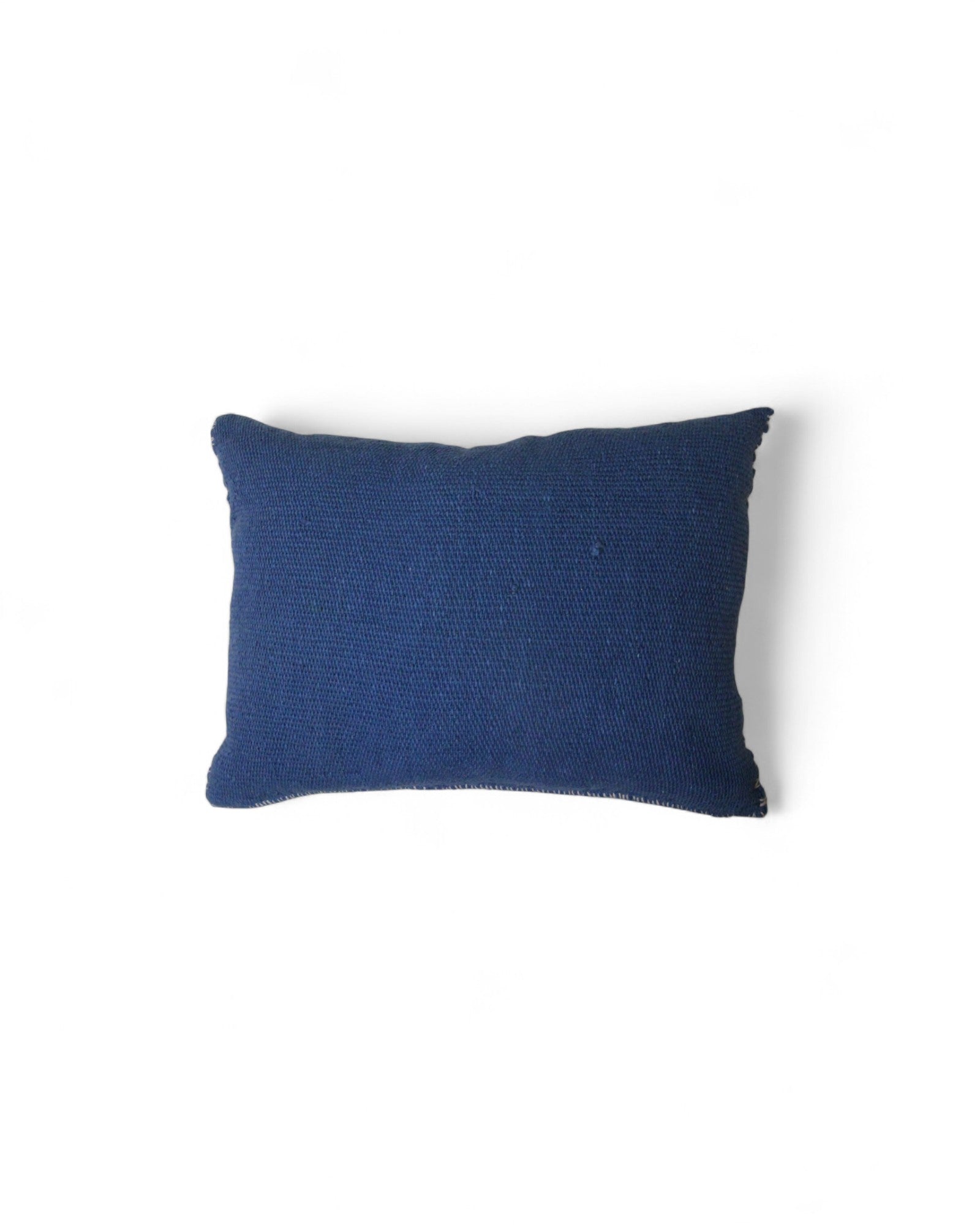 Handwoven Waist Loom Weave Cushion - Blue