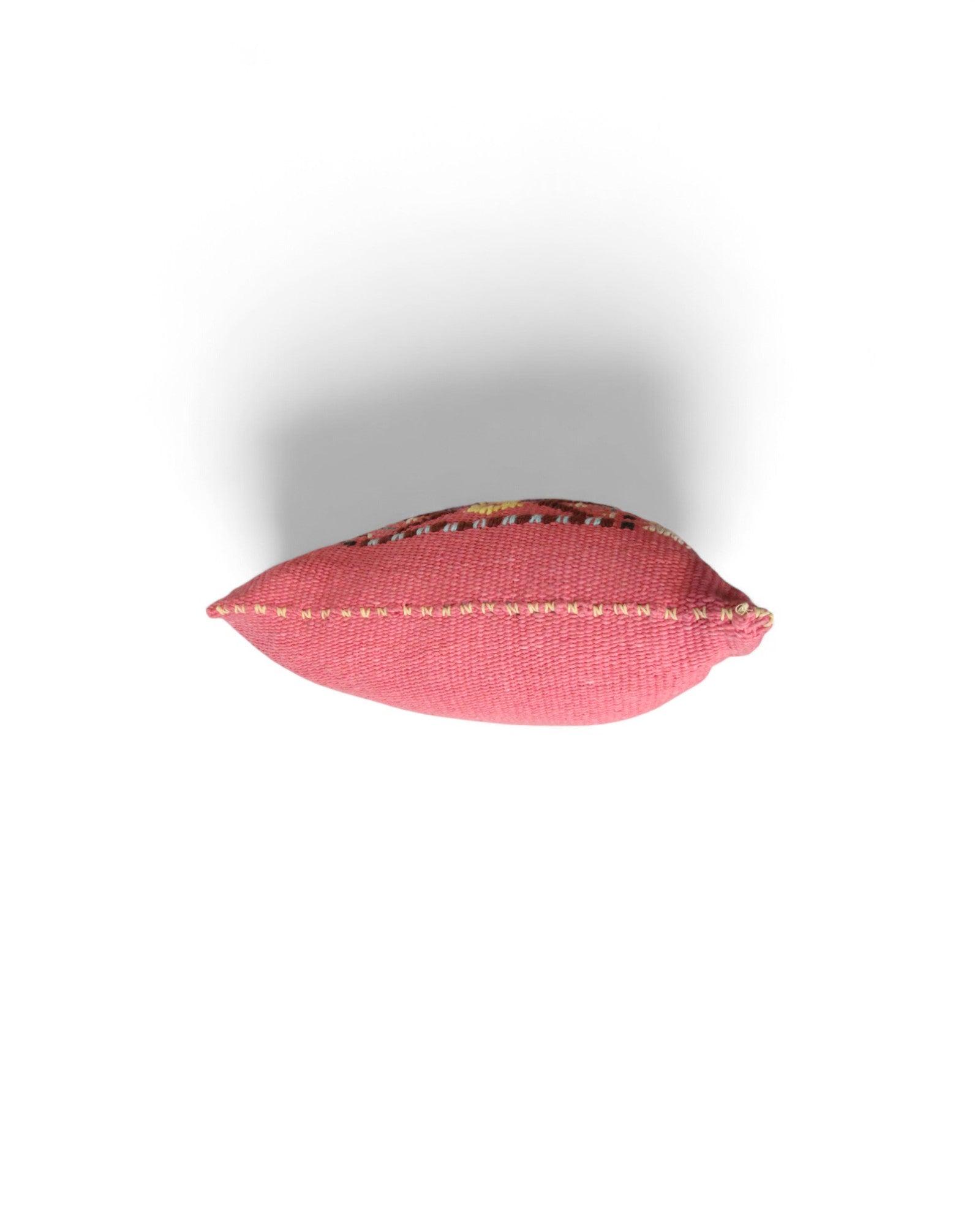 Handwoven Waist Loom Weave Cushion - Lotus Pink