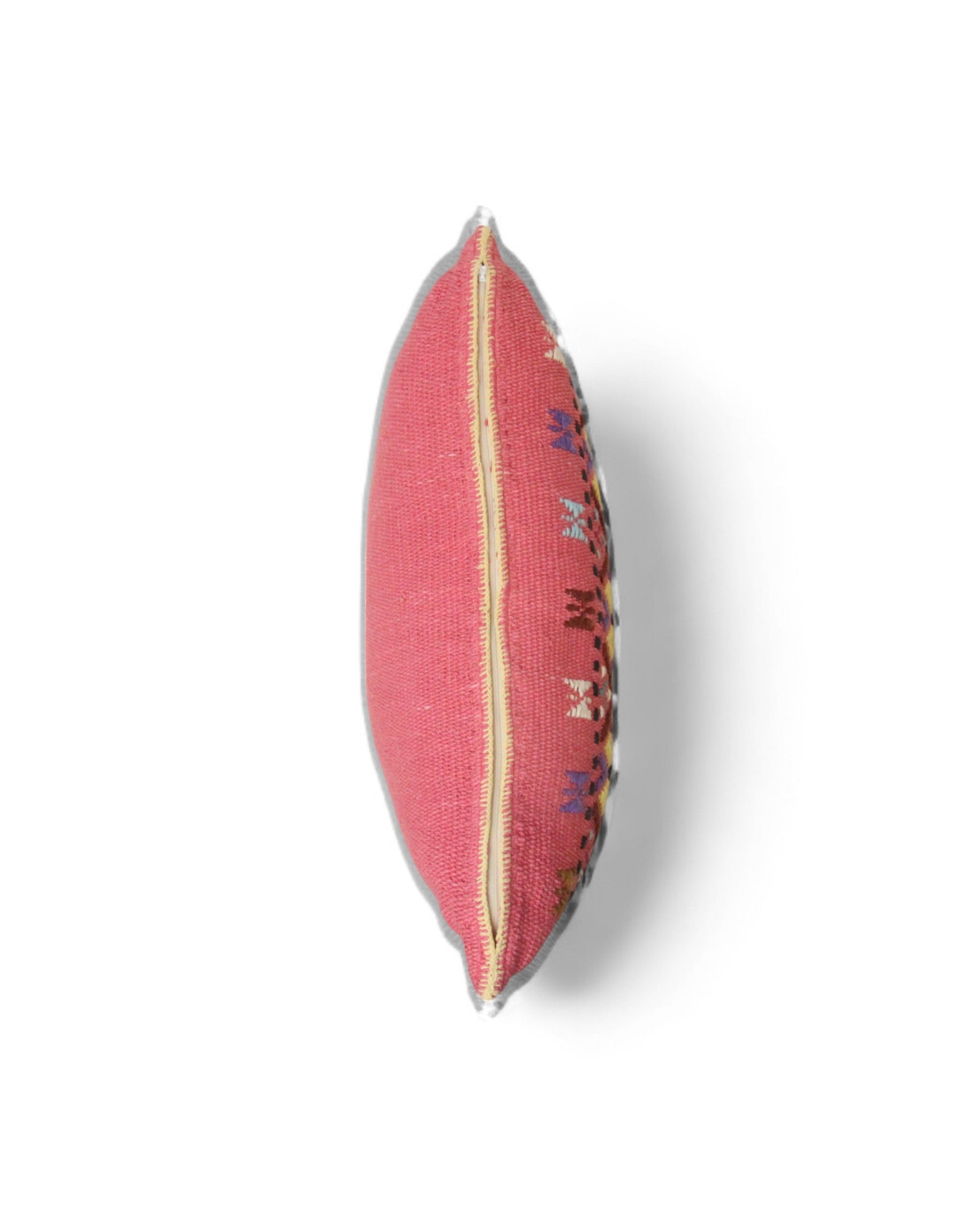 Handwoven Waist Loom Weave Cushion - Lotus Pink