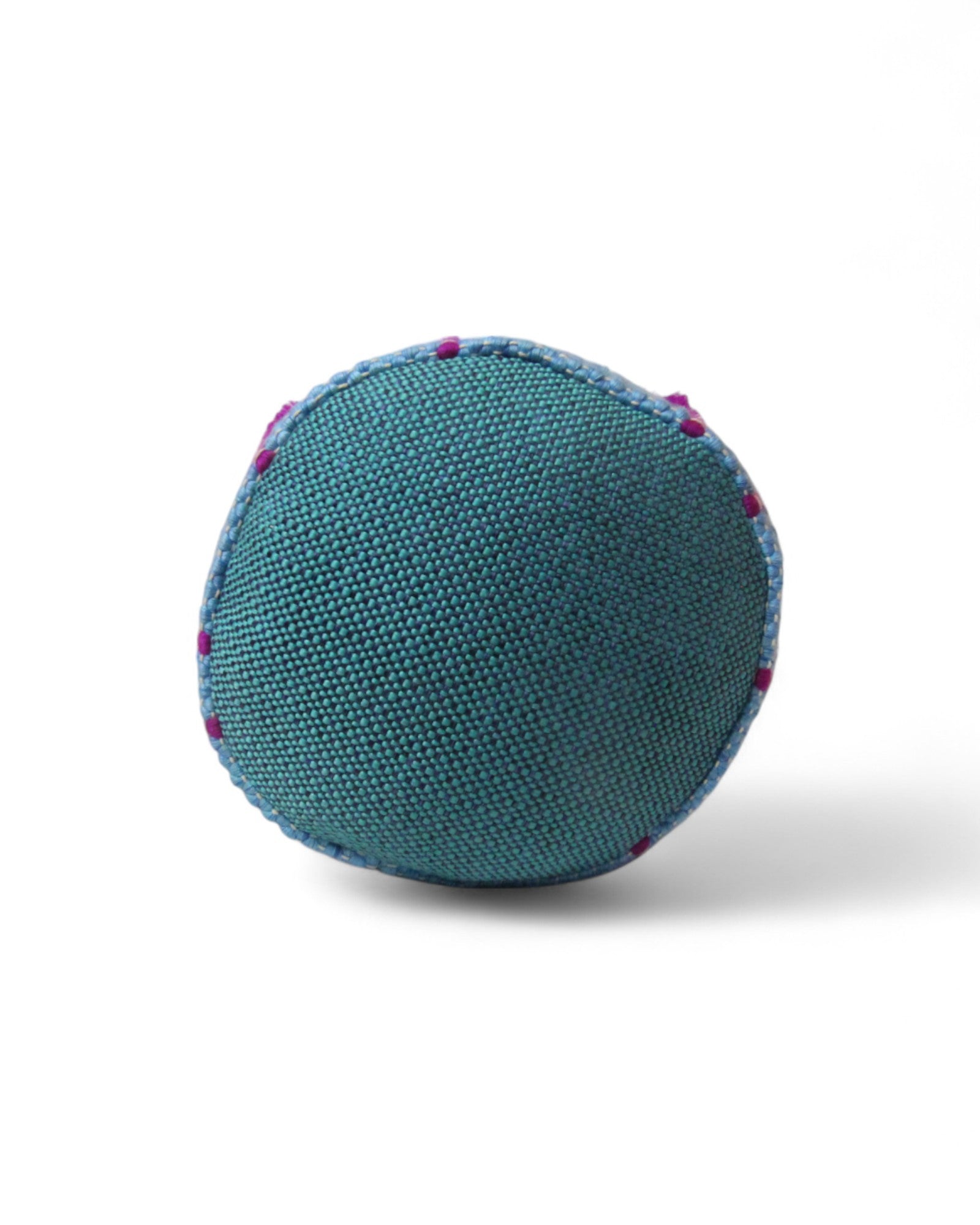 Cylindral Bolster Pillow - Handwoven - Sky Blue