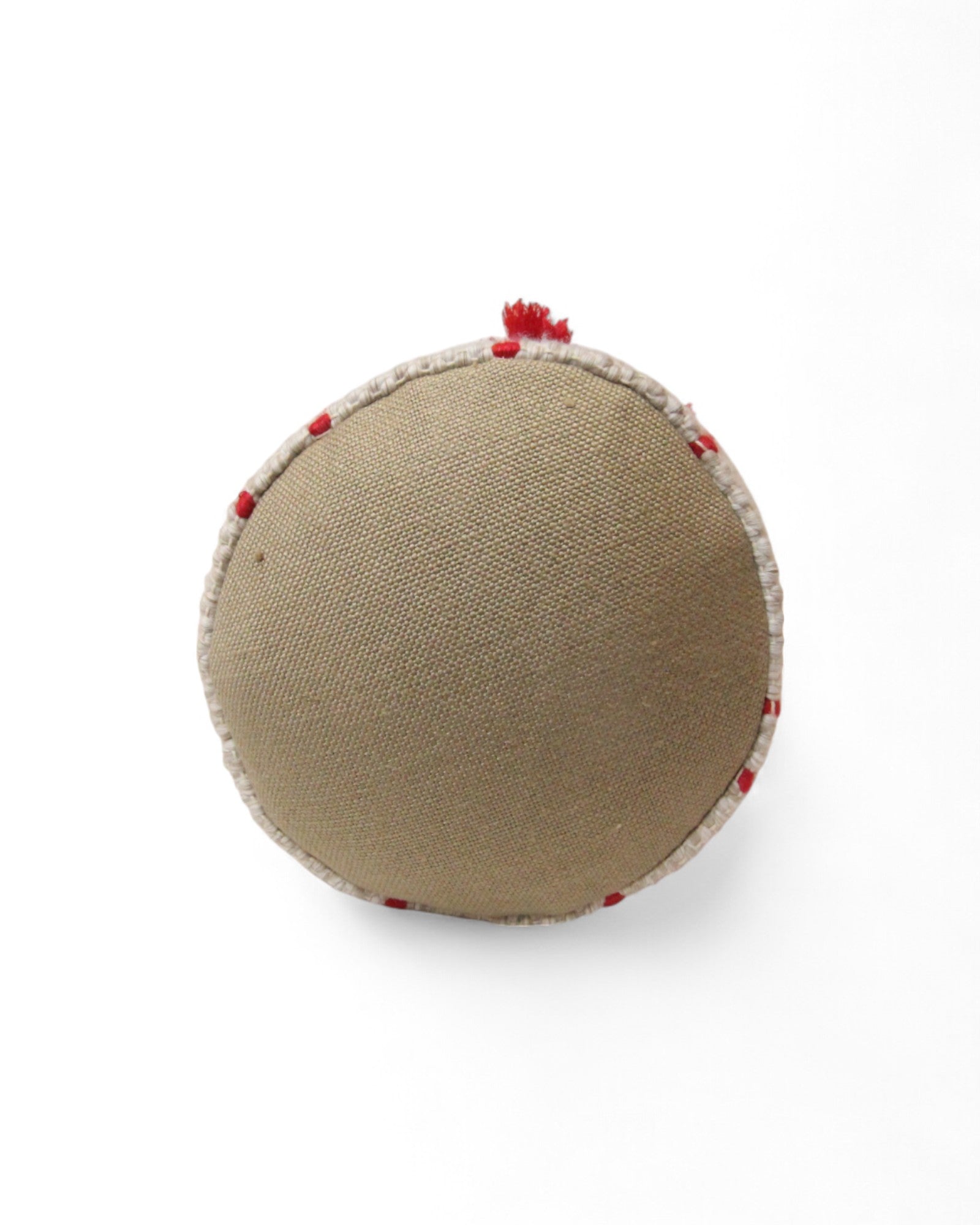 Cylindral Bolster Pillow - Handwoven - Cream & Pink