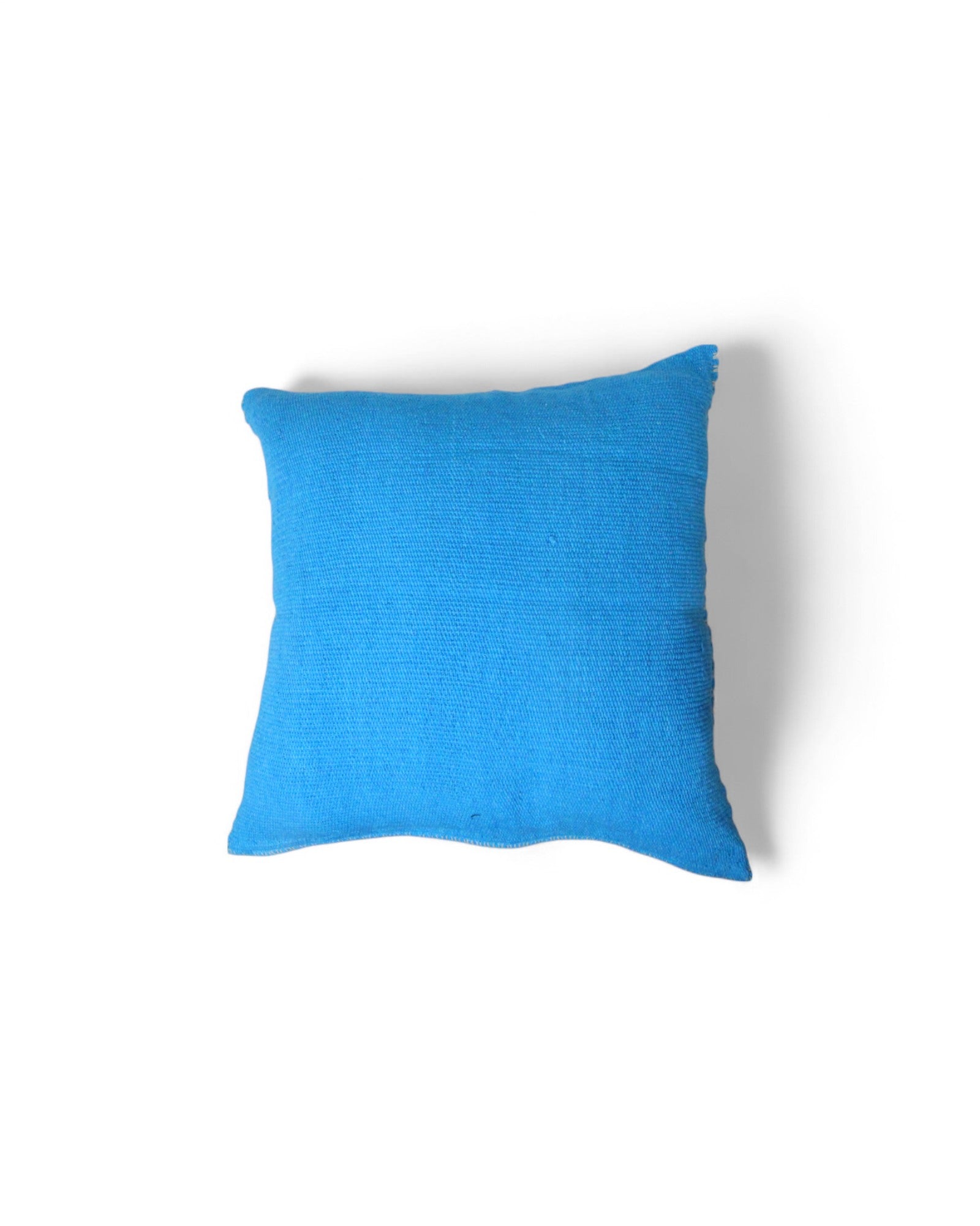 Handwoven Waist Loom Weave Cushion Diamond Motif - Turqoise