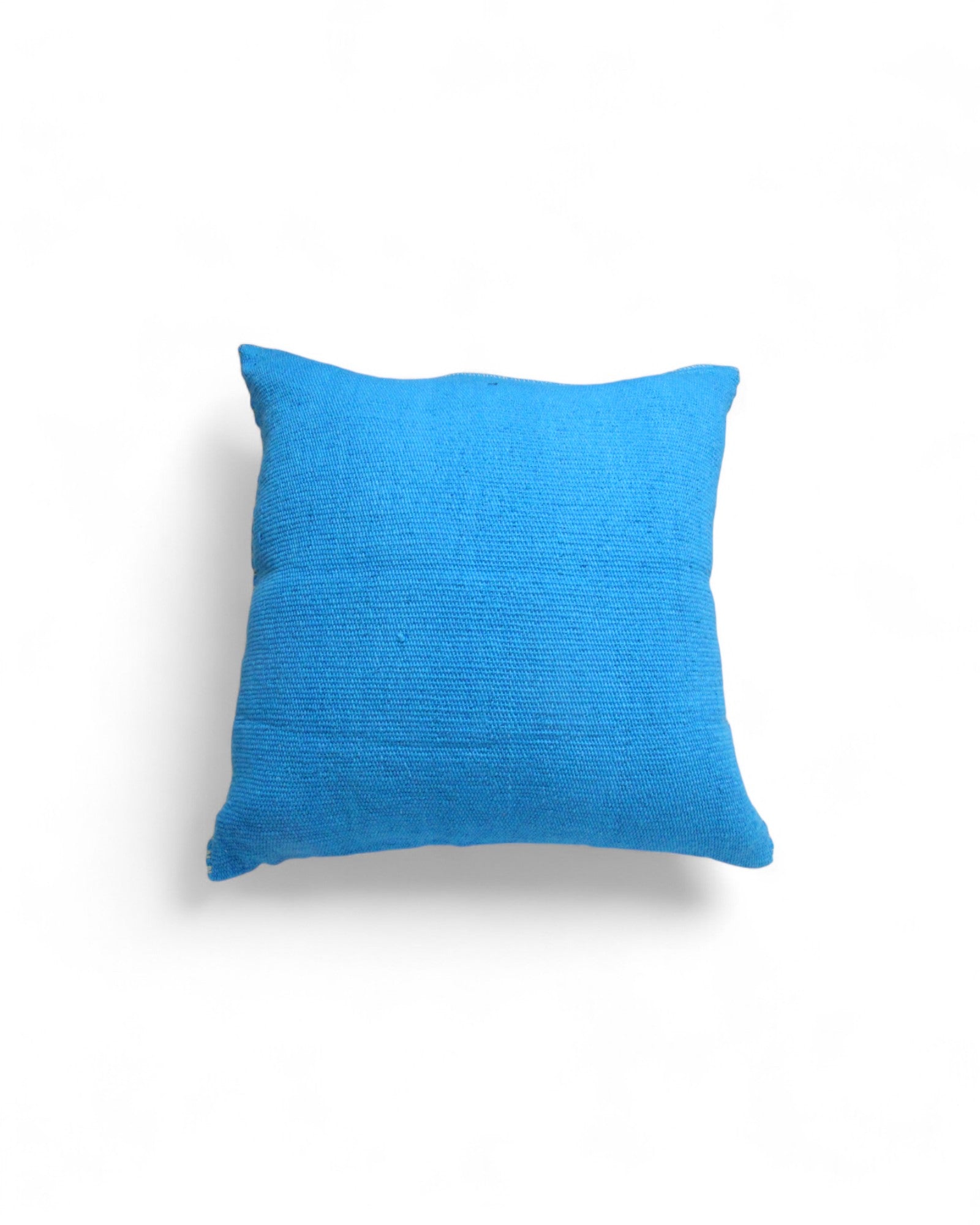 Handwoven Waist Loom Weave Cushion Diamond Motif - Turqoise