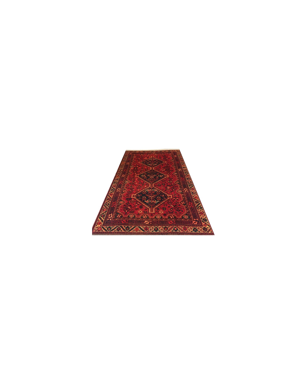 Vintage Tribal Shiraz Persian Carpet. l 255 xx 150 cm