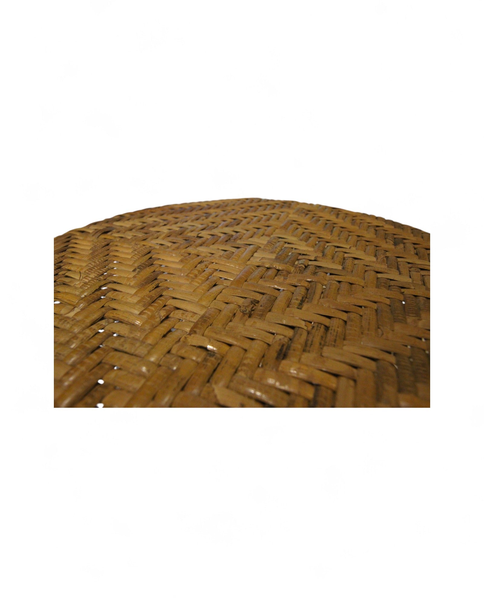 Bamboo & Rattan Low Stool – Northern Thailand (M)