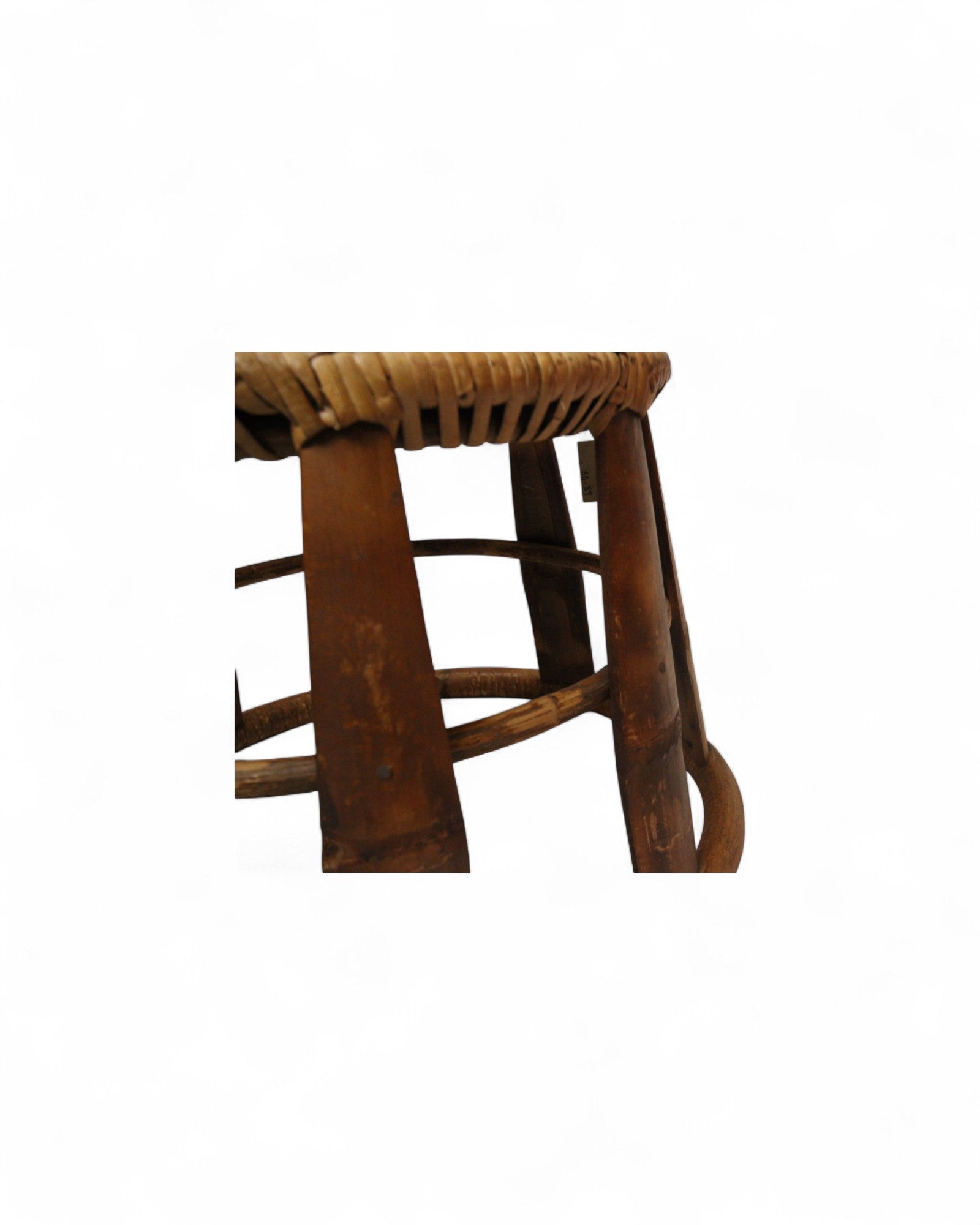 Bamboo & Rattan Low Stool – Northern Thailand (M)