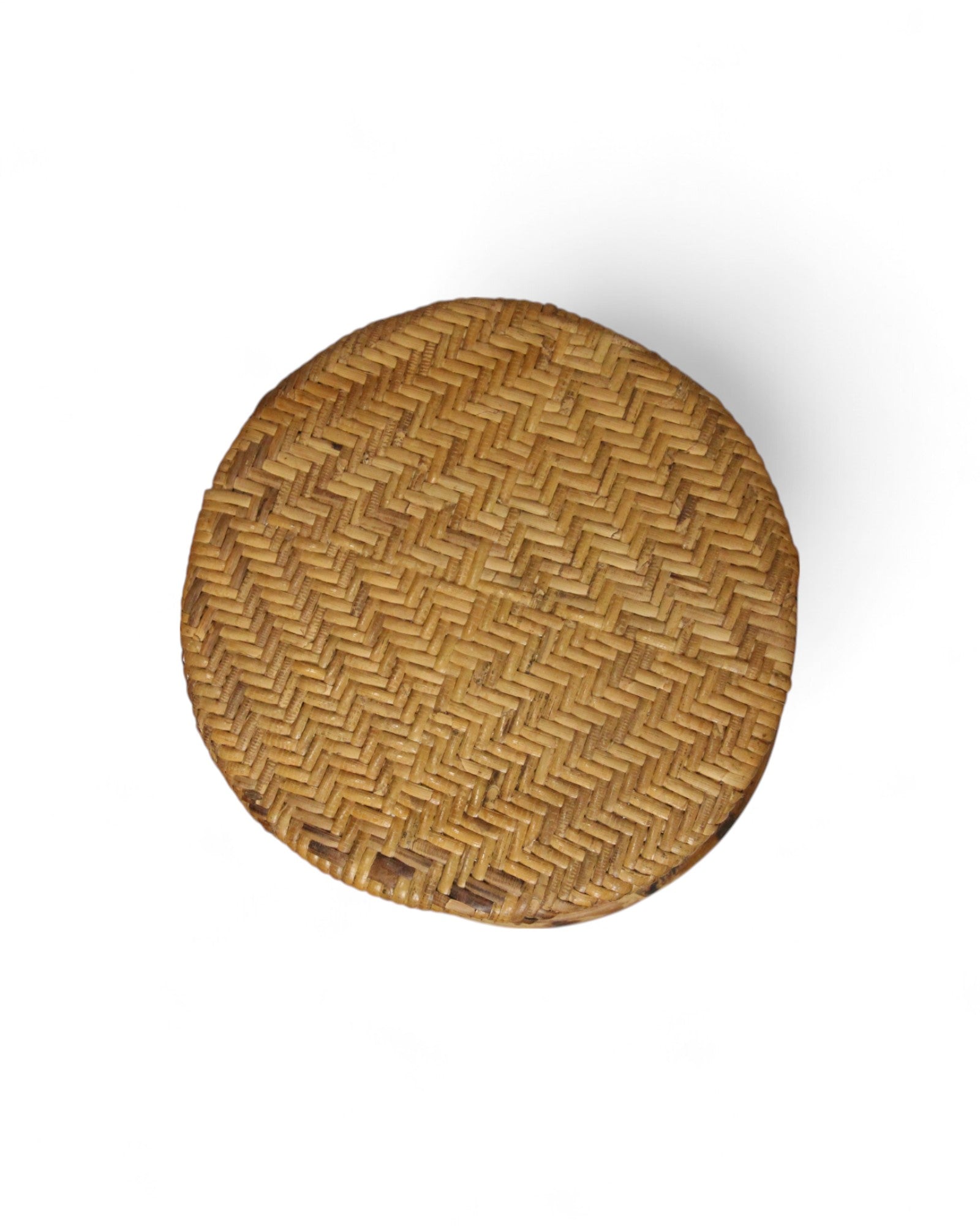 Bamboo & Rattan Low Stool – Northern Thailand (M)