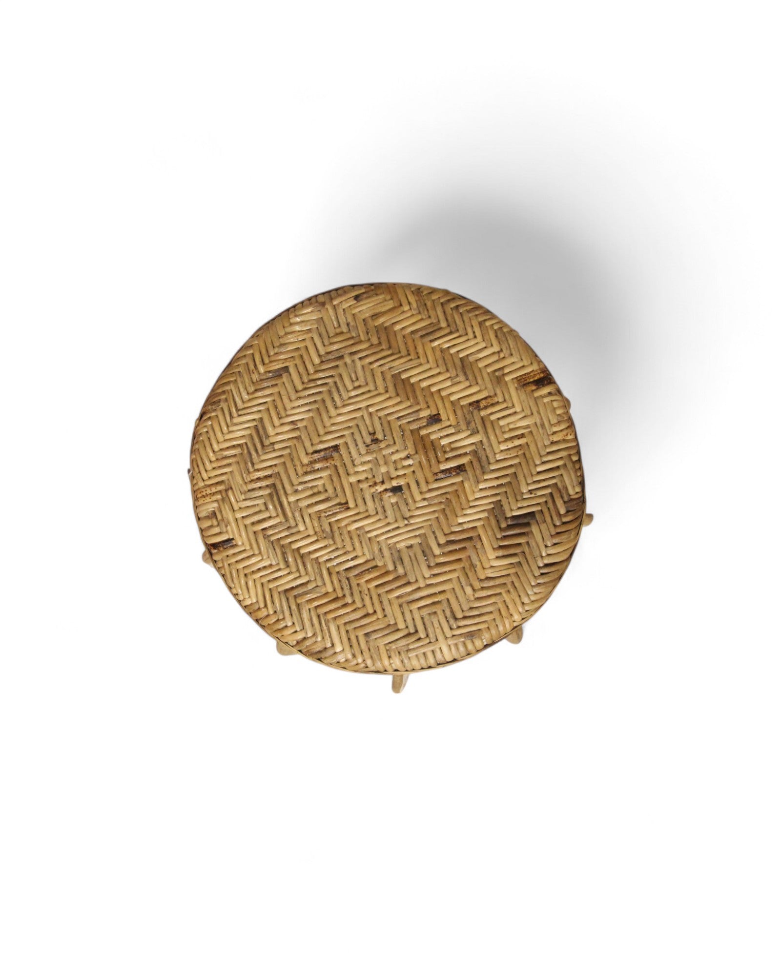 Bamboo & Rattan Low Stool – Northern Thailand (S)