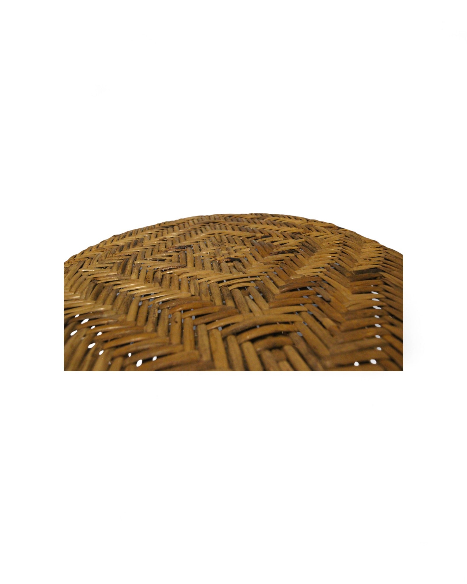 Bamboo & Rattan Low Stool – Northern Thailand (S)