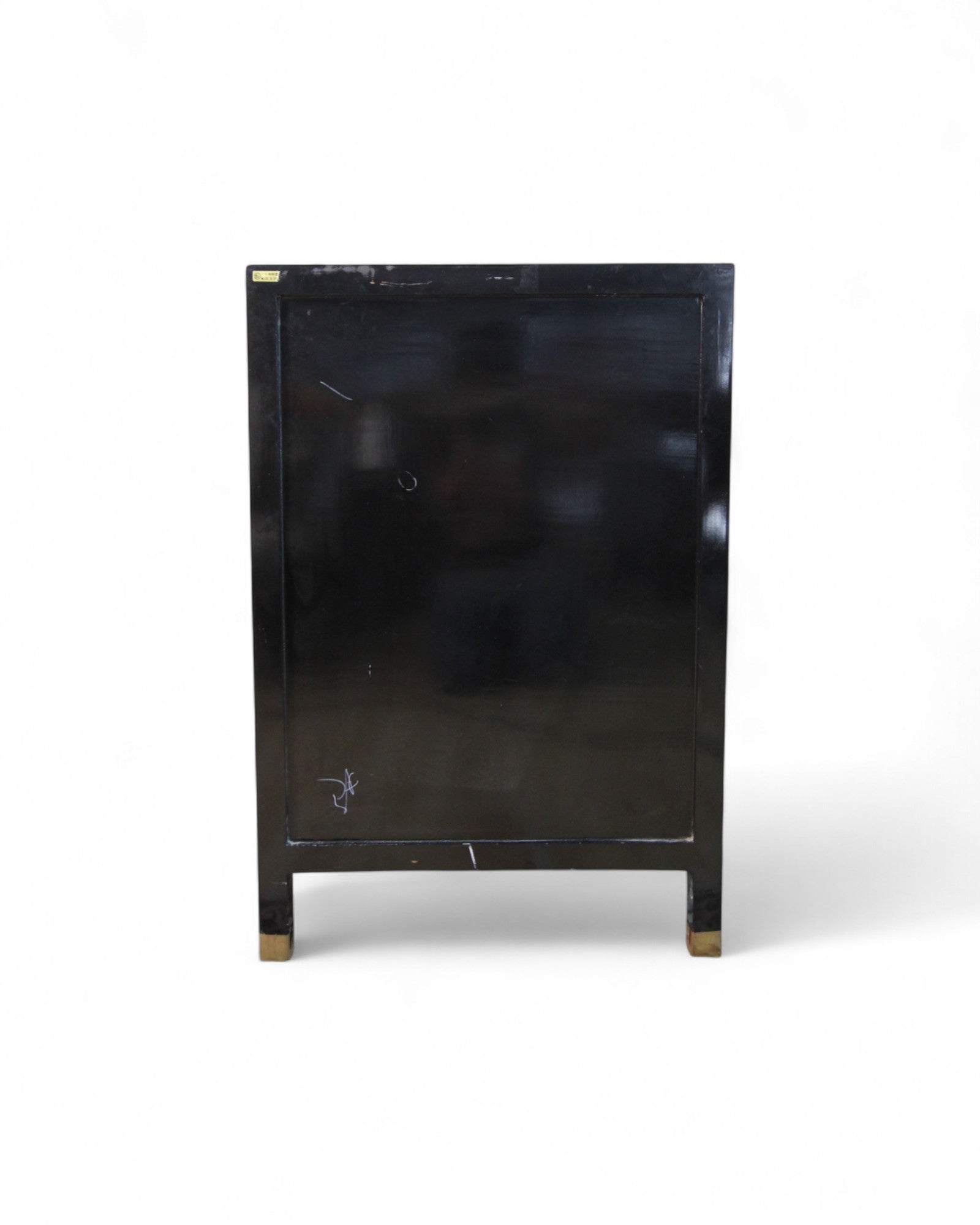 Chinese Black Lacquer Cabinet with Mother-of-Pearl Inlay