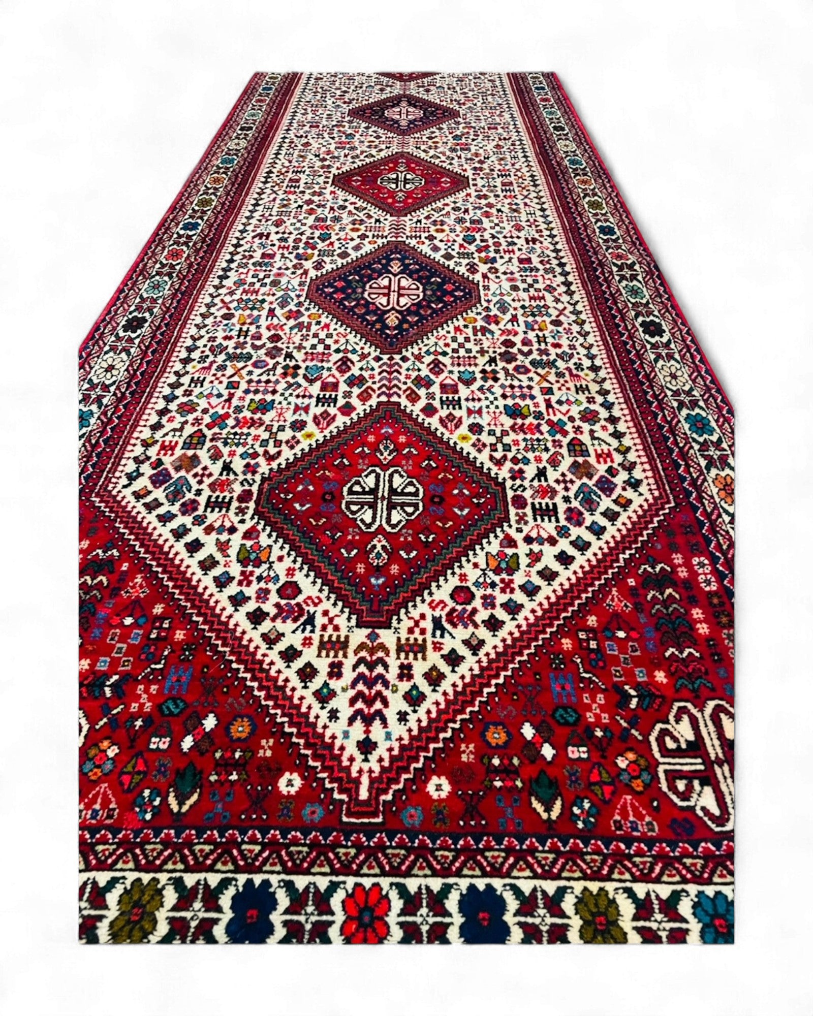 Newly-Made Abadeh Persian Carpet Rug – Iran | 90 x 290cm