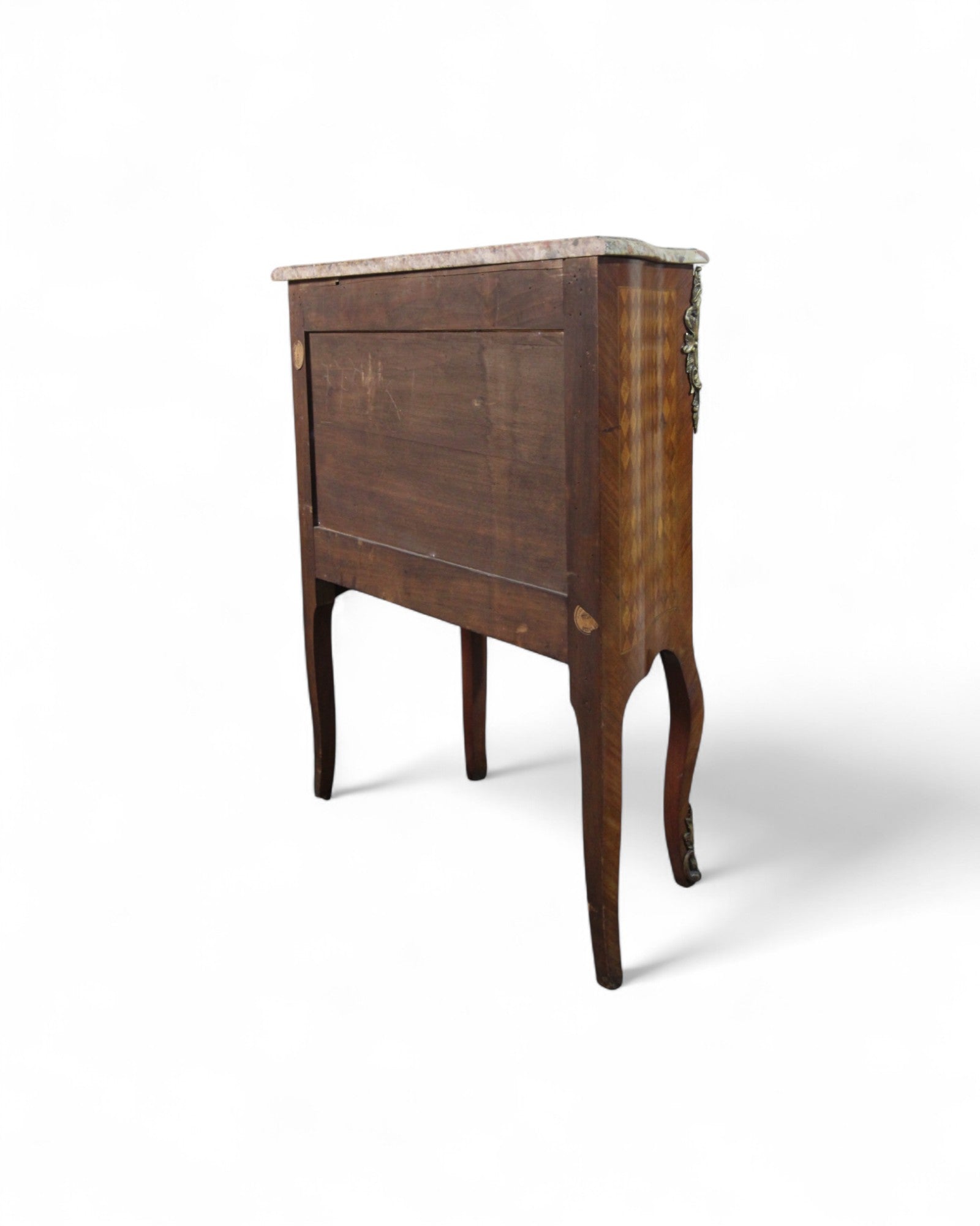 Louis XV Mini Marquetry Commode with Terrazzo Top