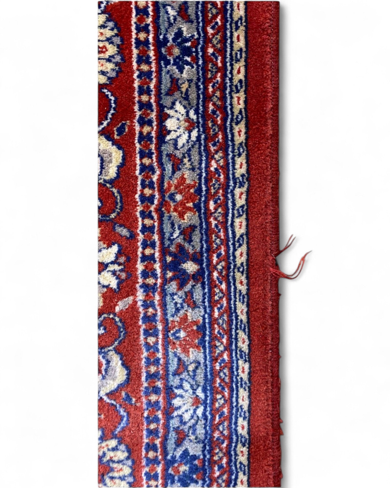 Classic Persian-Style Machine-Woven Rug in Ivory, Red, and Blue | 295 x 200cm