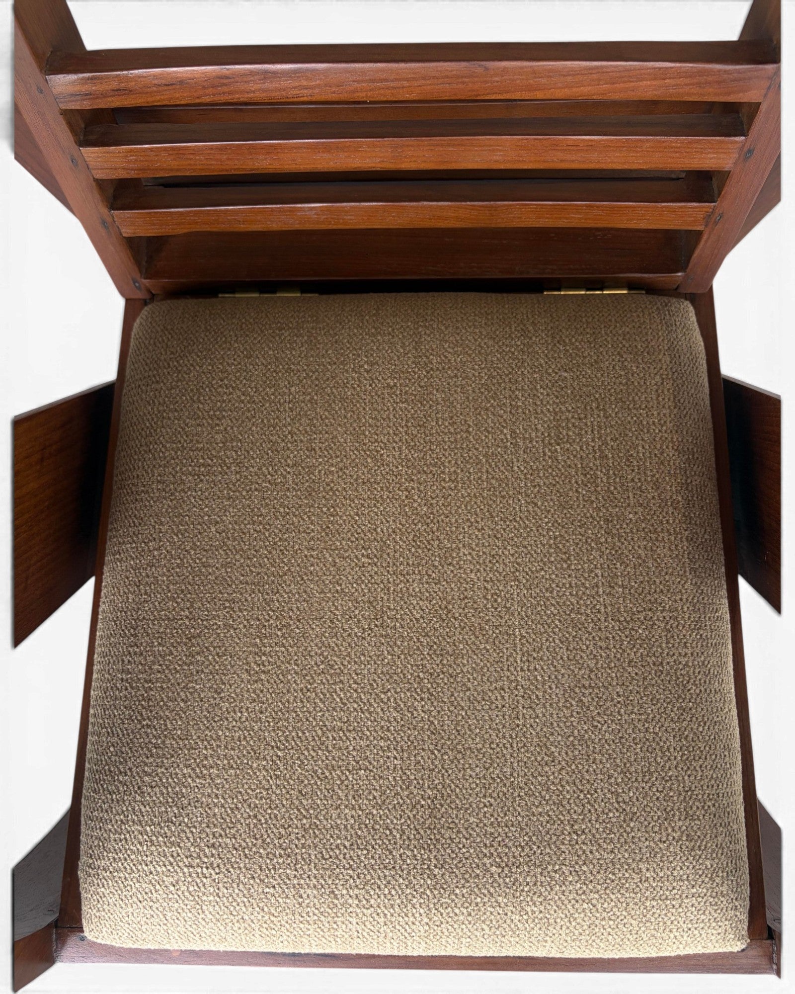 Art Deco Style Golden Teak Armchair