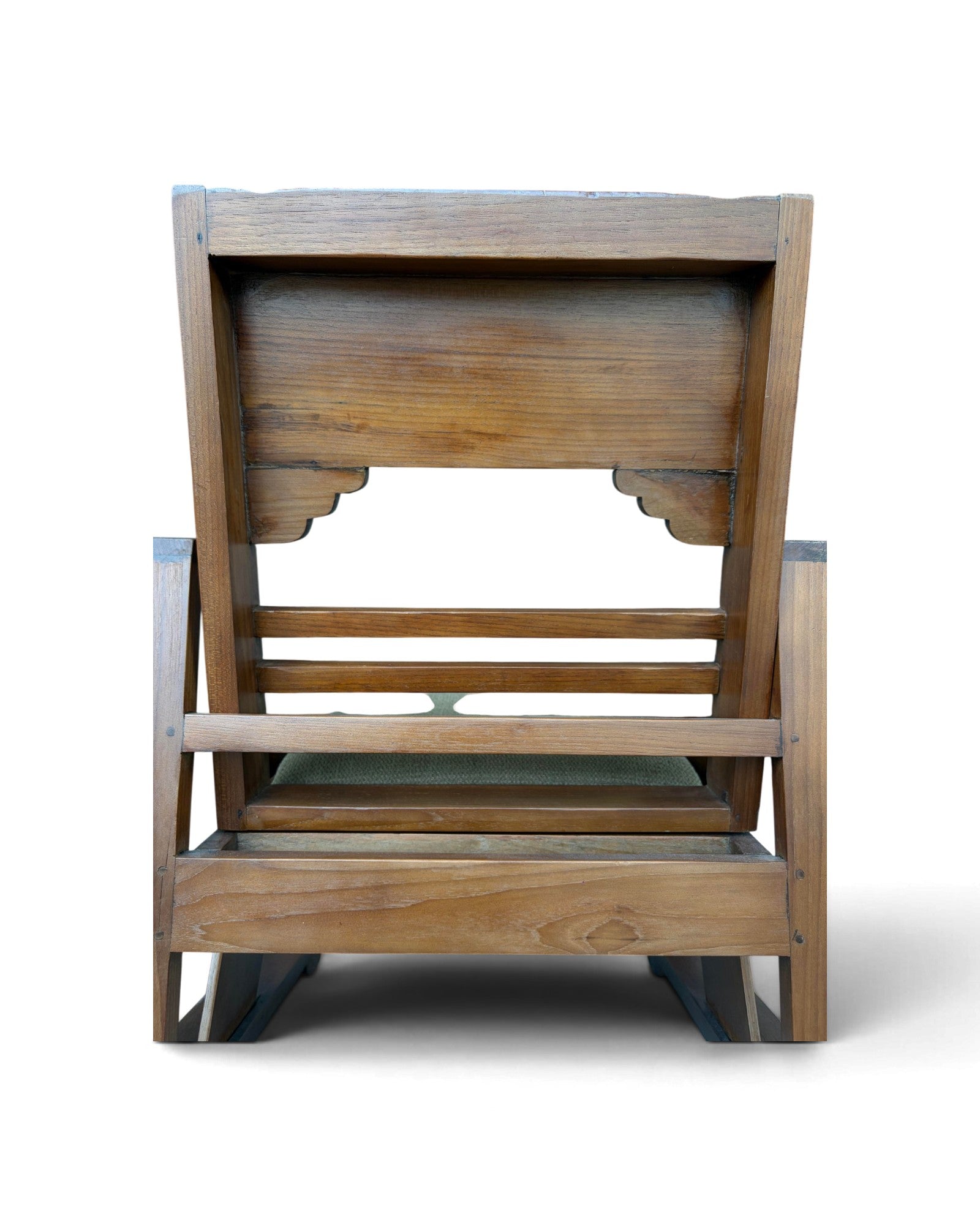 Art Deco Style Golden Teak Armchair