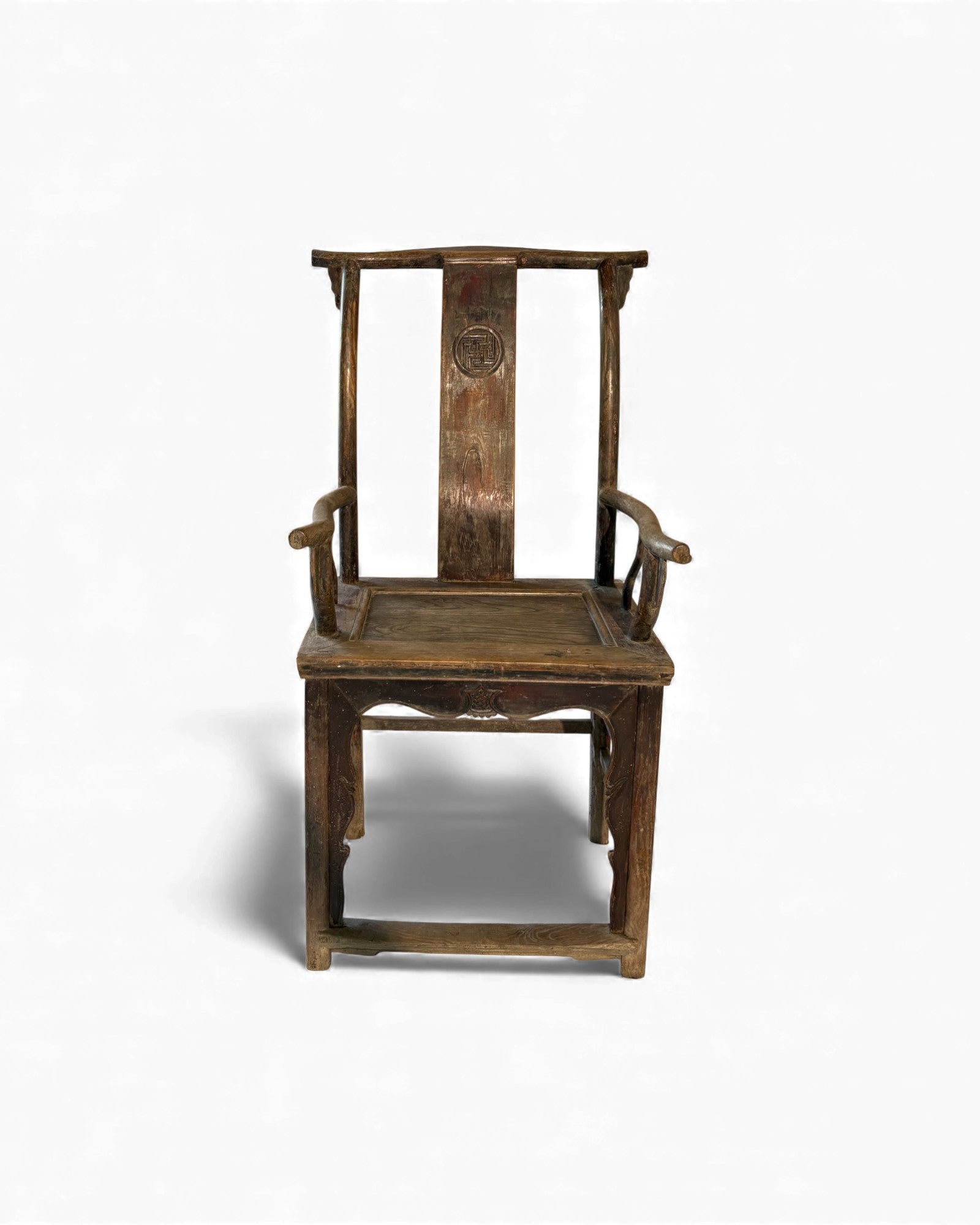 Chinese Yokeback Armchairs with Buddhist Medallion - Set of 2 - Surround Living - 36