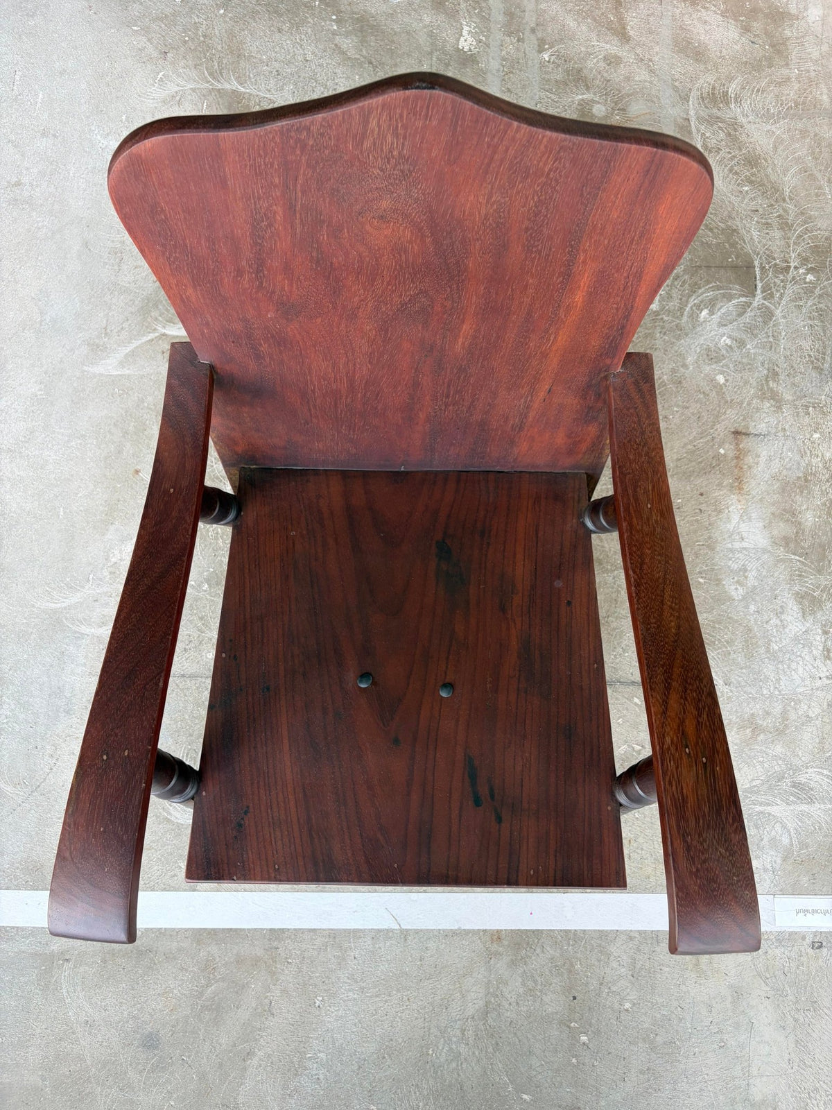 Rare Art Deco Maka Wood Armchair - Surround Living - 8