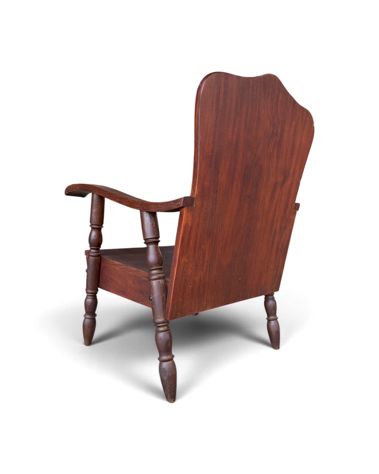 Rare Art Deco Maka Wood Armchair