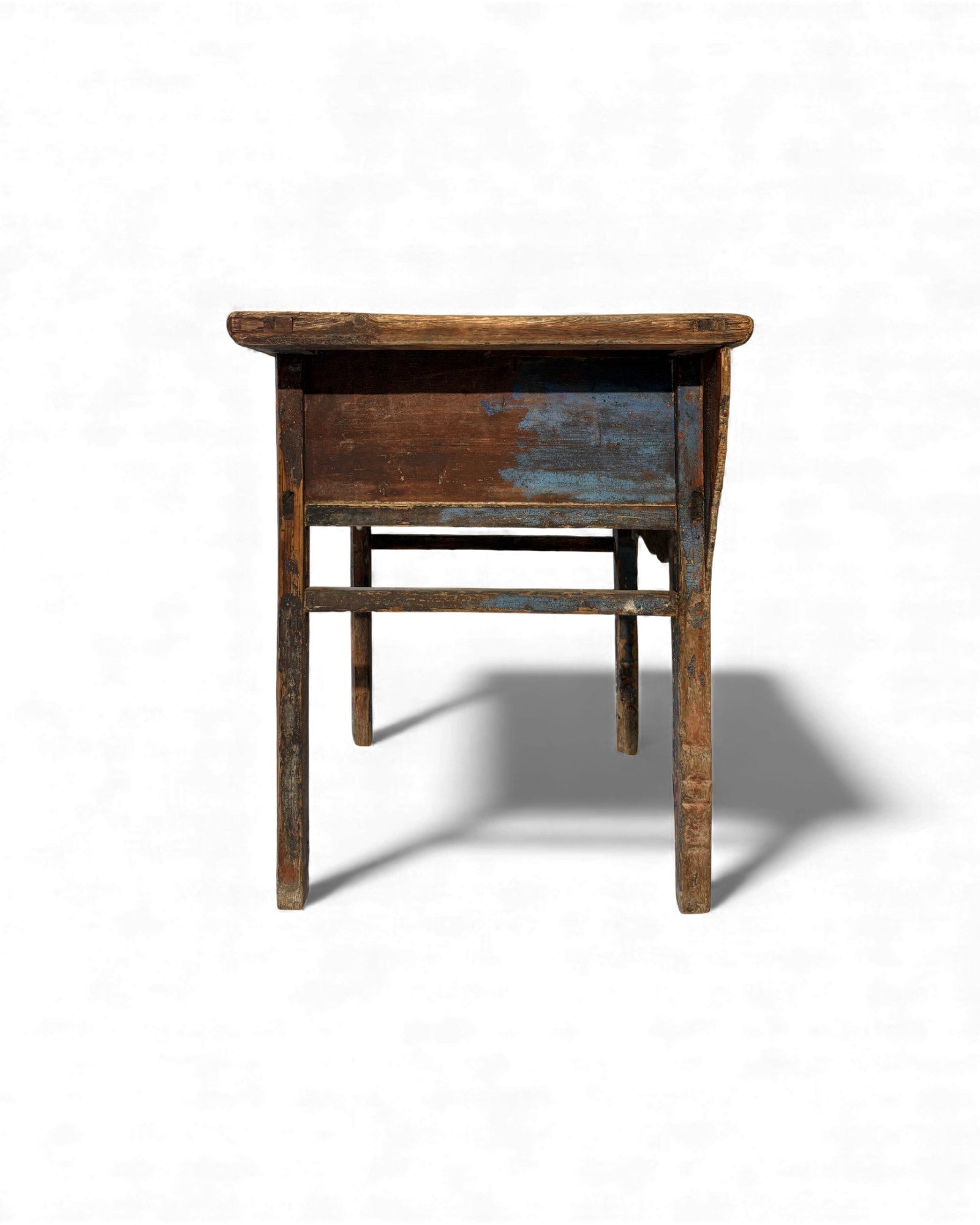 Chinese Painted Side Table with Drawer (Arrow - Leg Form) - Surround Living - 3