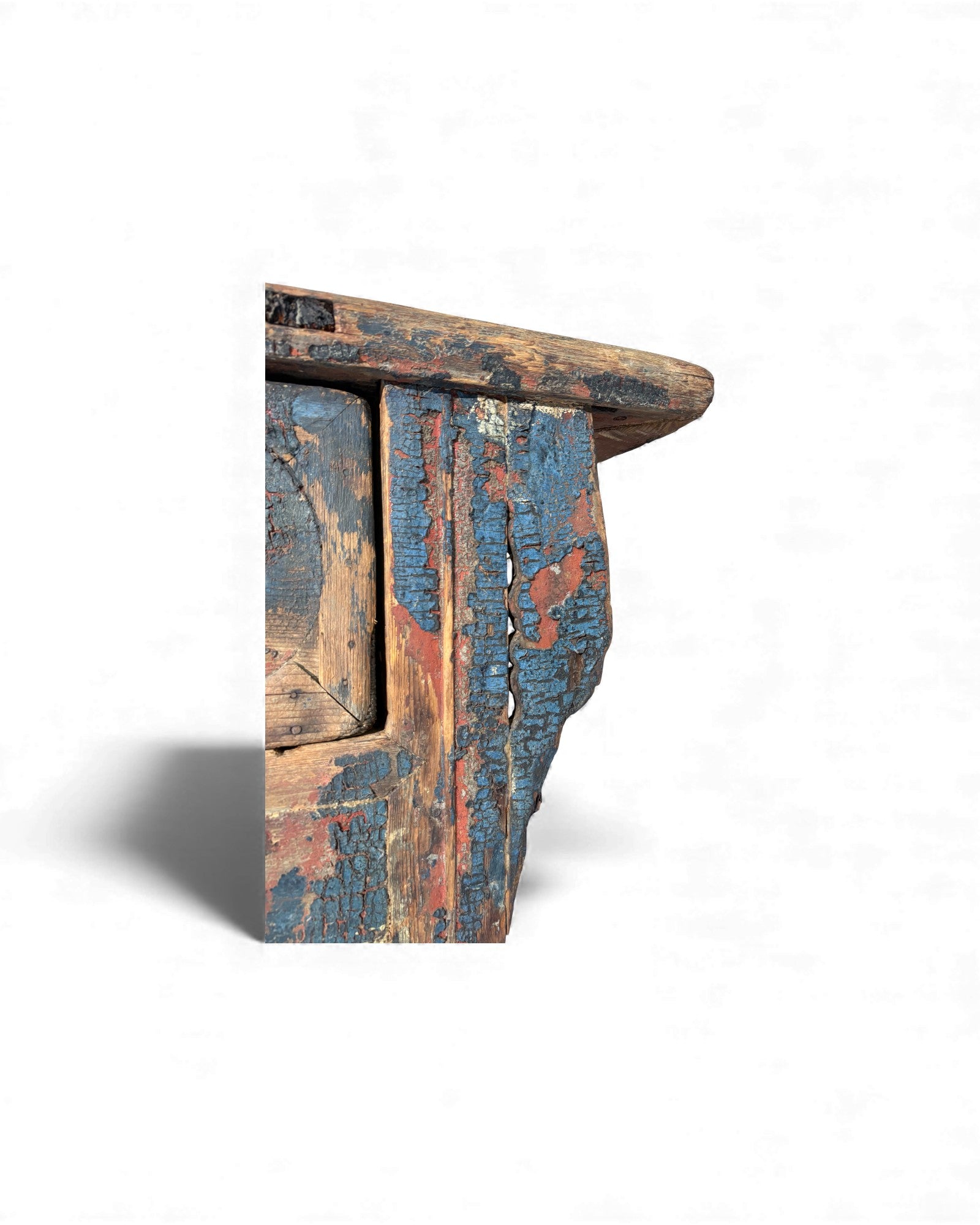 Chinese Painted Side Table with Drawer (Arrow - Leg Form) - Surround Living - 21