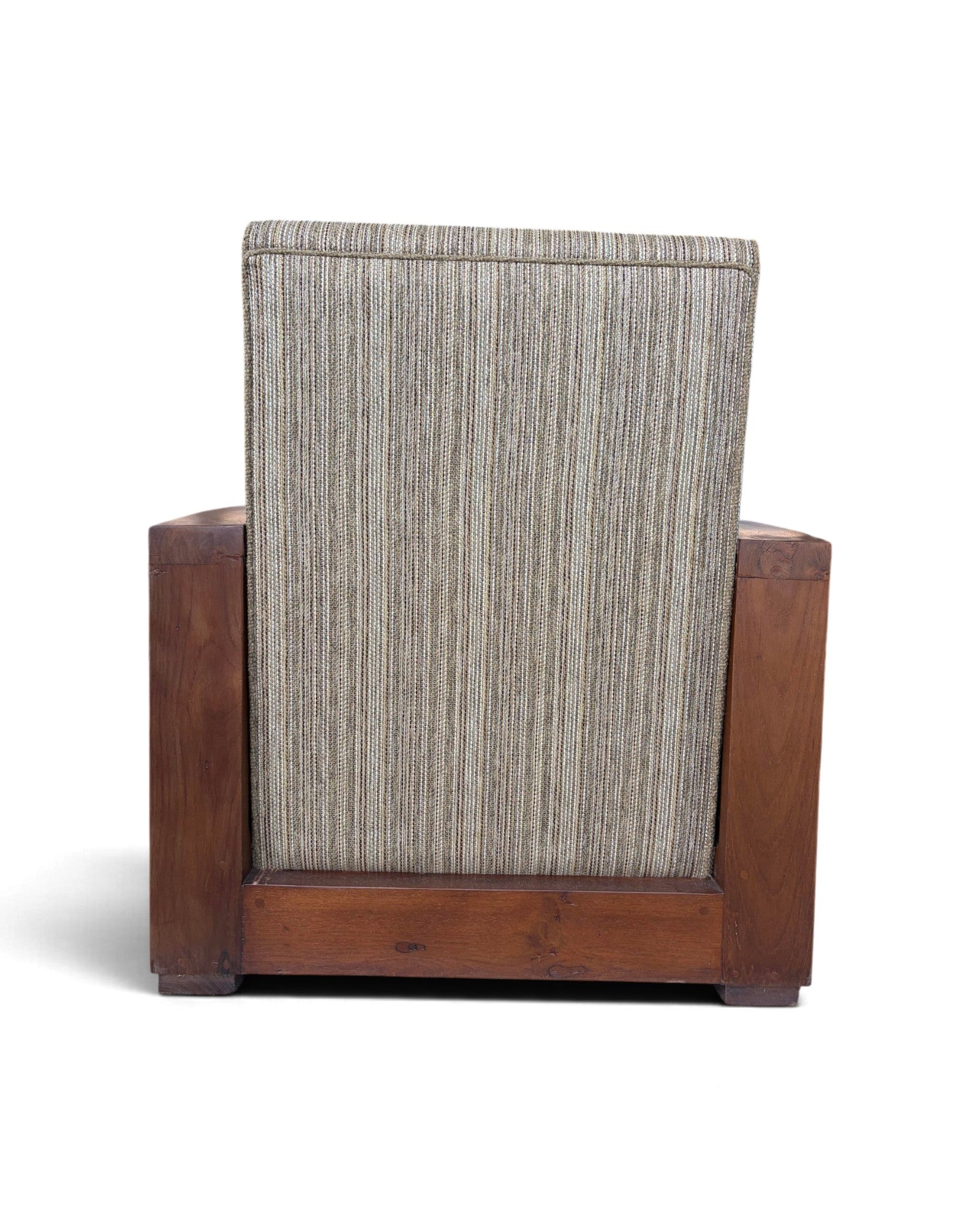 Art Deco Style Golden Teak Armchair