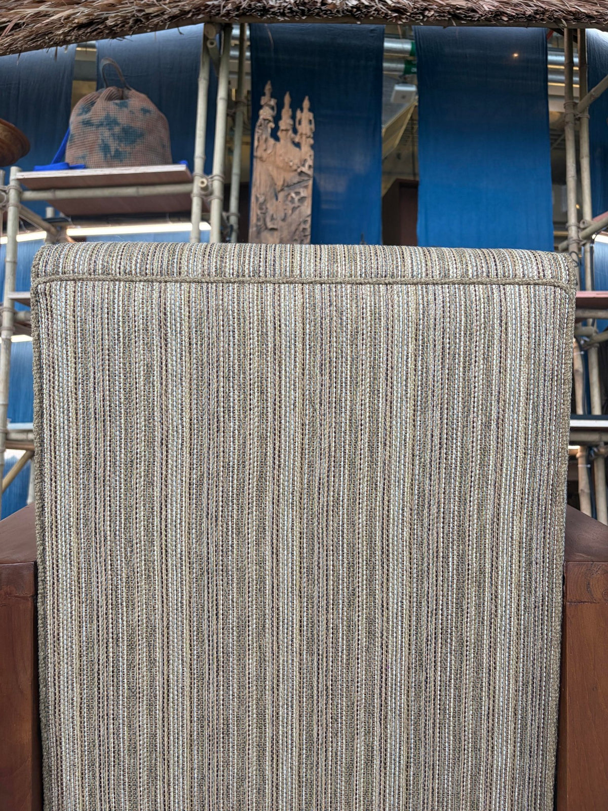 Art Deco Style Golden Teak Armchair - Surround Living - 17