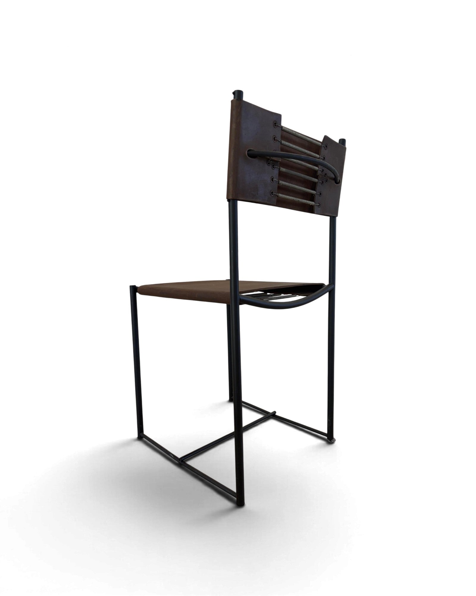 Geometric Leather Chair