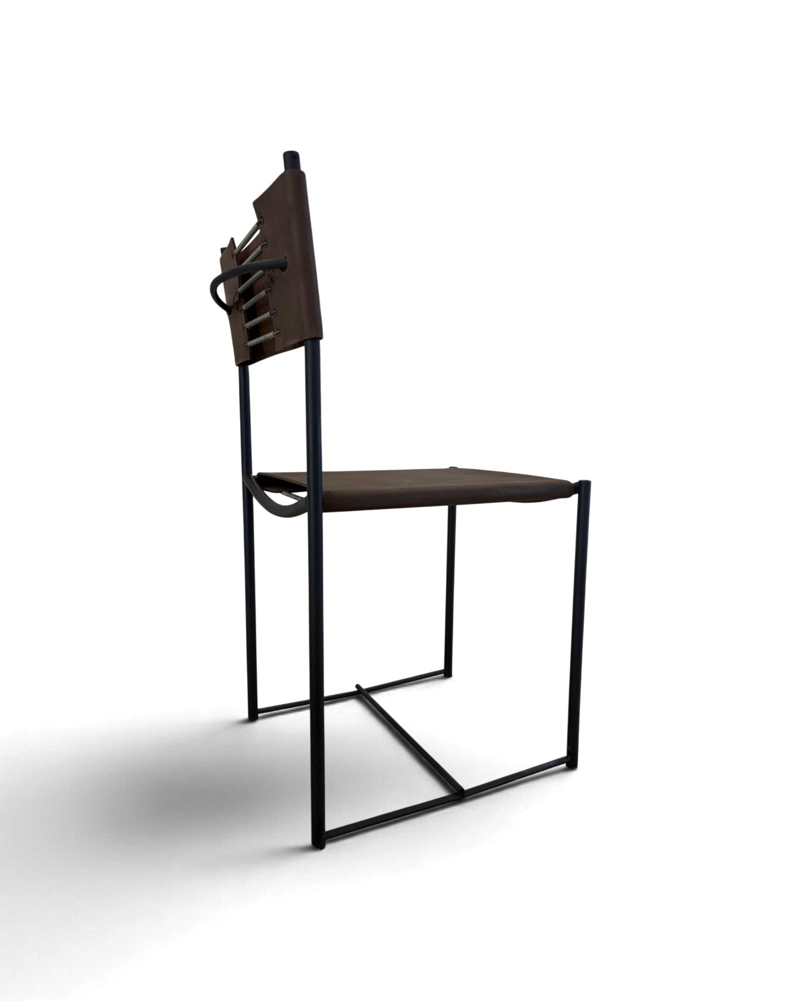 Geometric Leather Chair