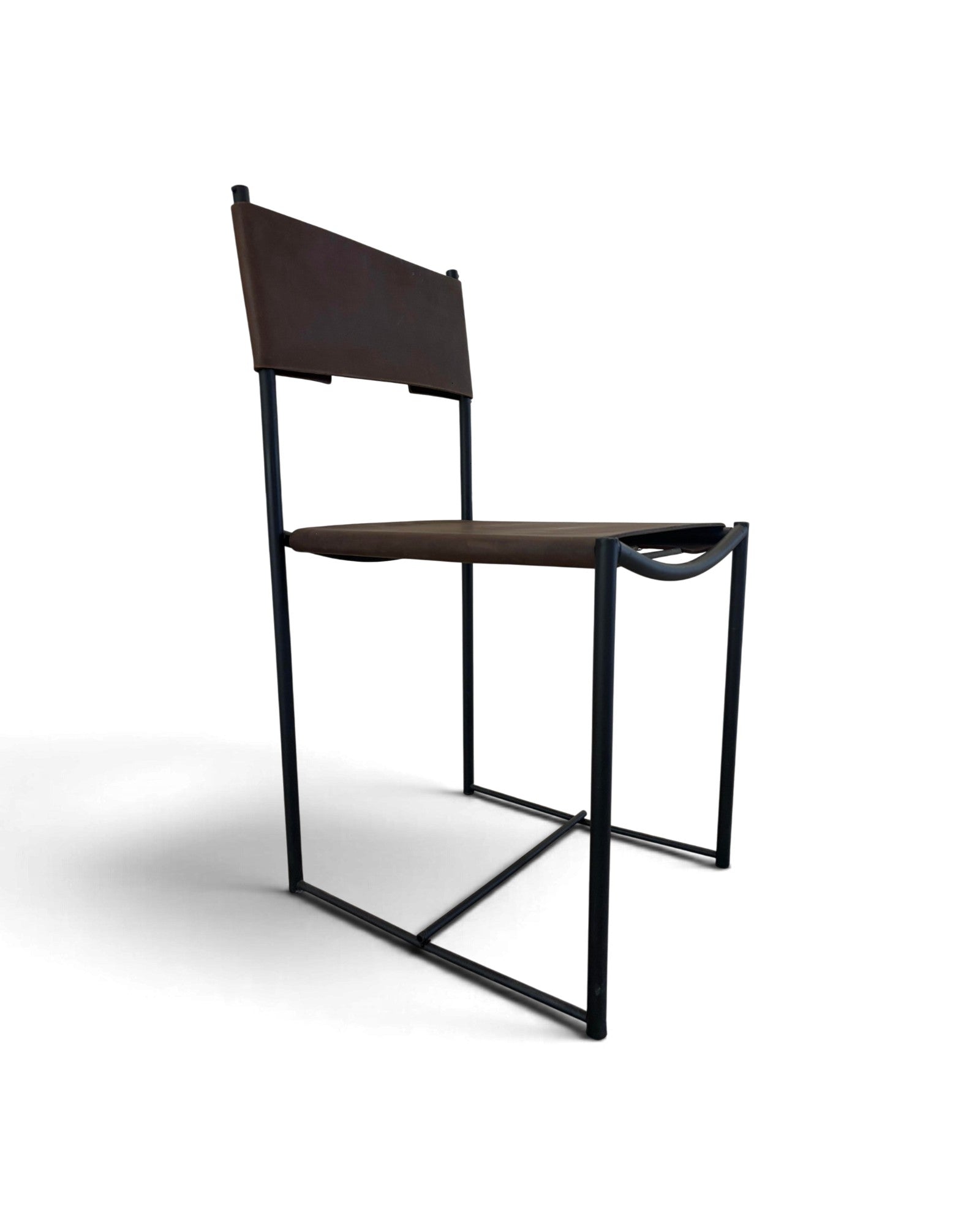 Geometric Leather Chair