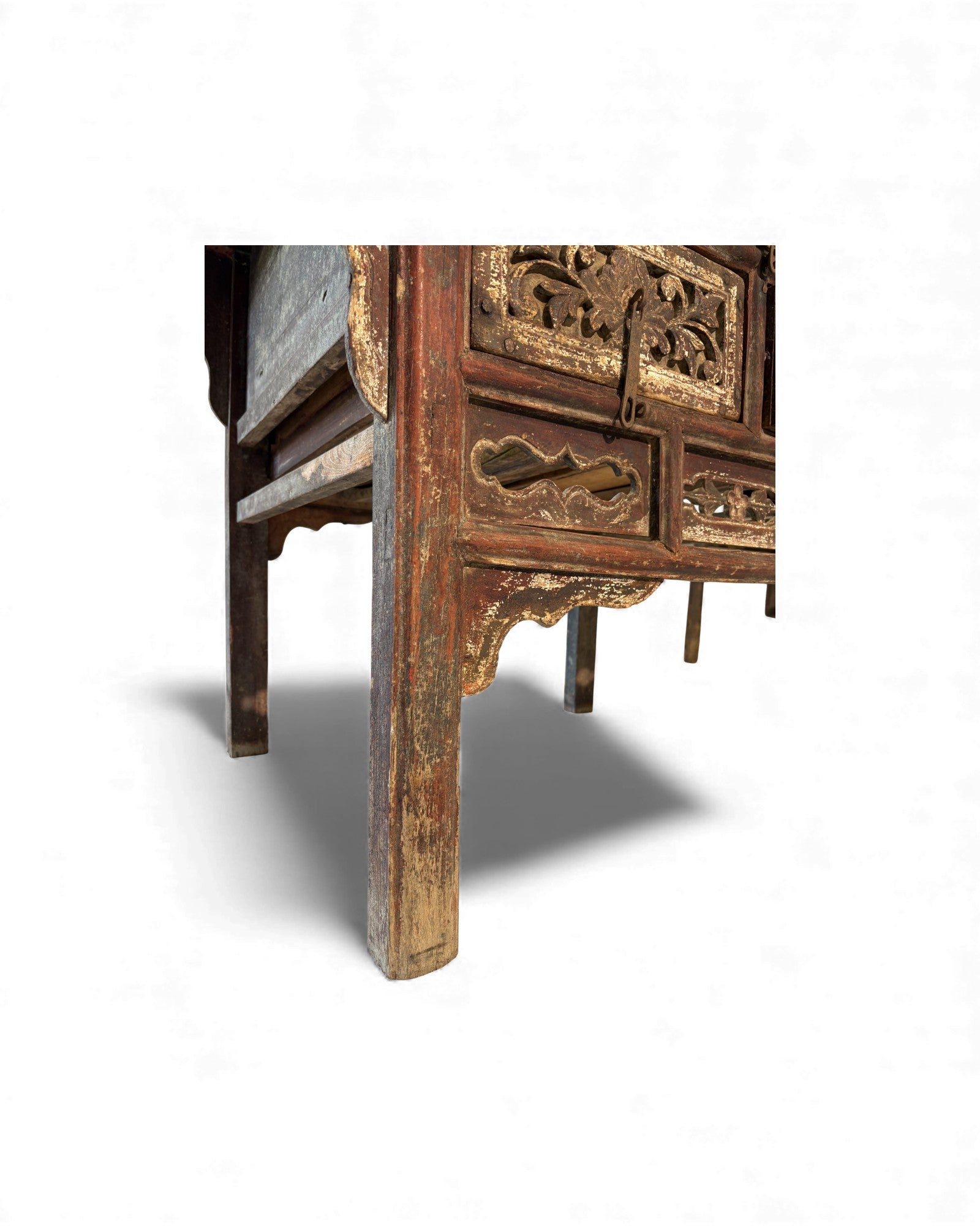 Chinese Black and Red Lacquered Chest of Drawers (Coffer) - Surround Living - 9