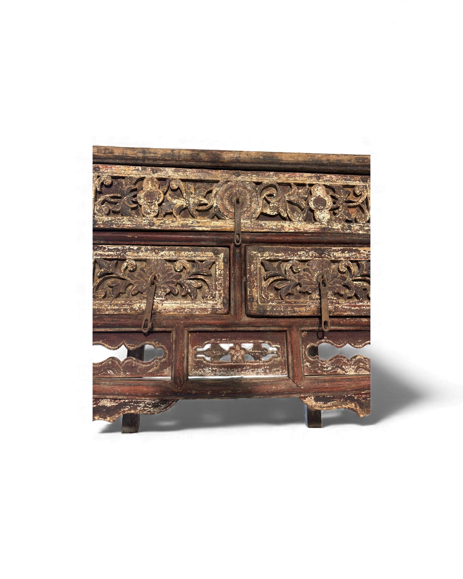 Chinese Black and Red Lacquered Chest of Drawers (Coffer) - Surround Living - 10