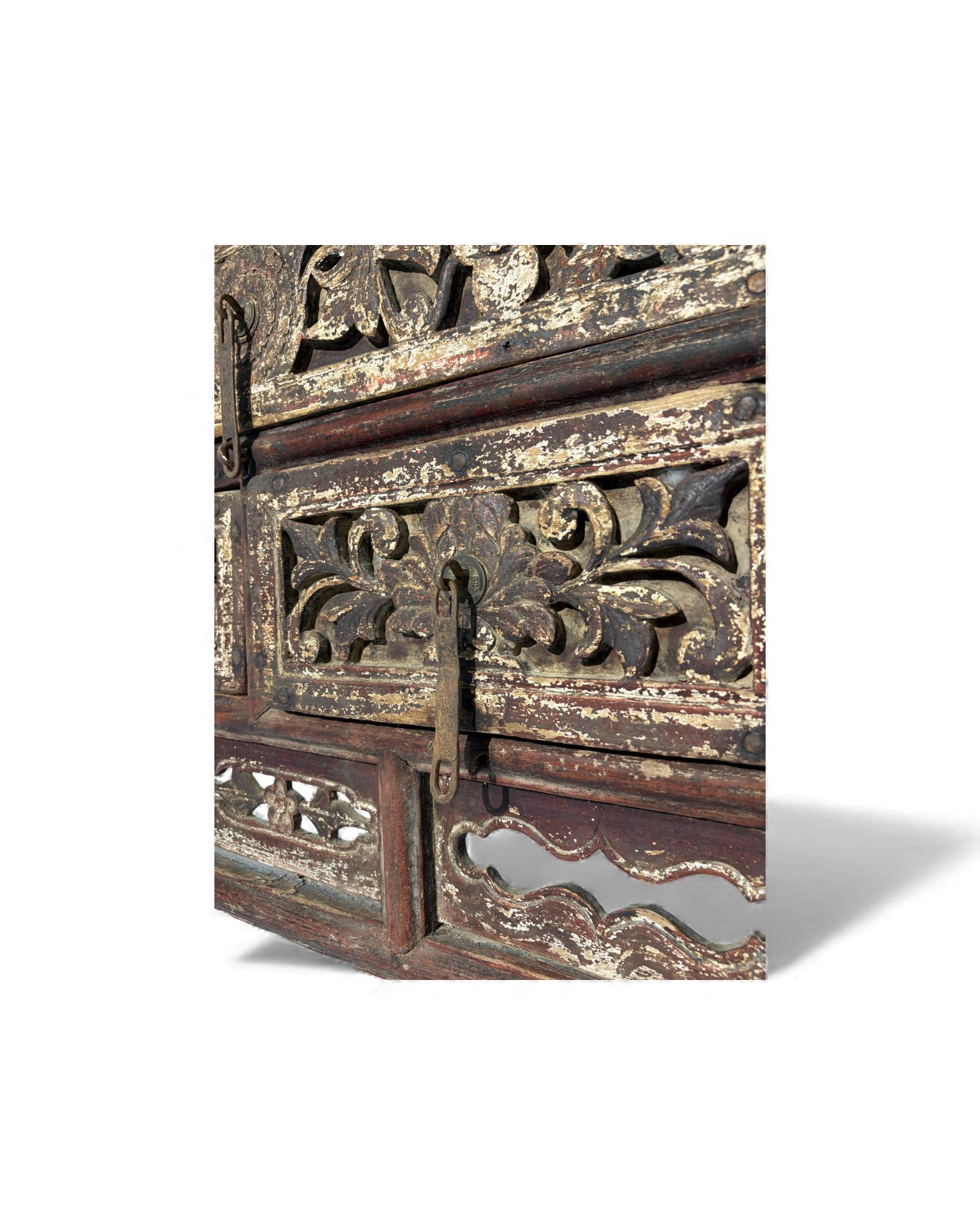 Chinese Black and Red Lacquered Chest of Drawers (Coffer) - Surround Living - 12