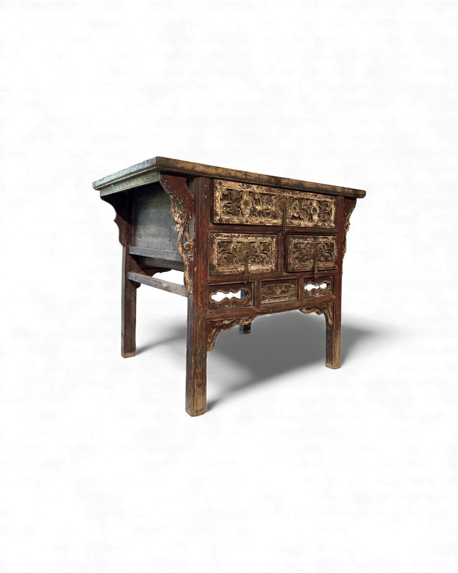 Chinese Black and Red Lacquered Chest of Drawers (Coffer) - Surround Living - 14