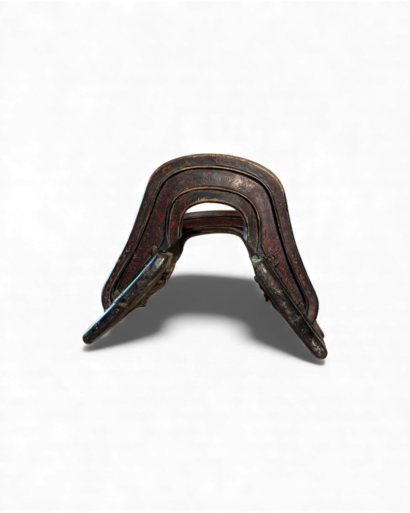 Chinese Wooden Horse Saddle - Surround Living - 11