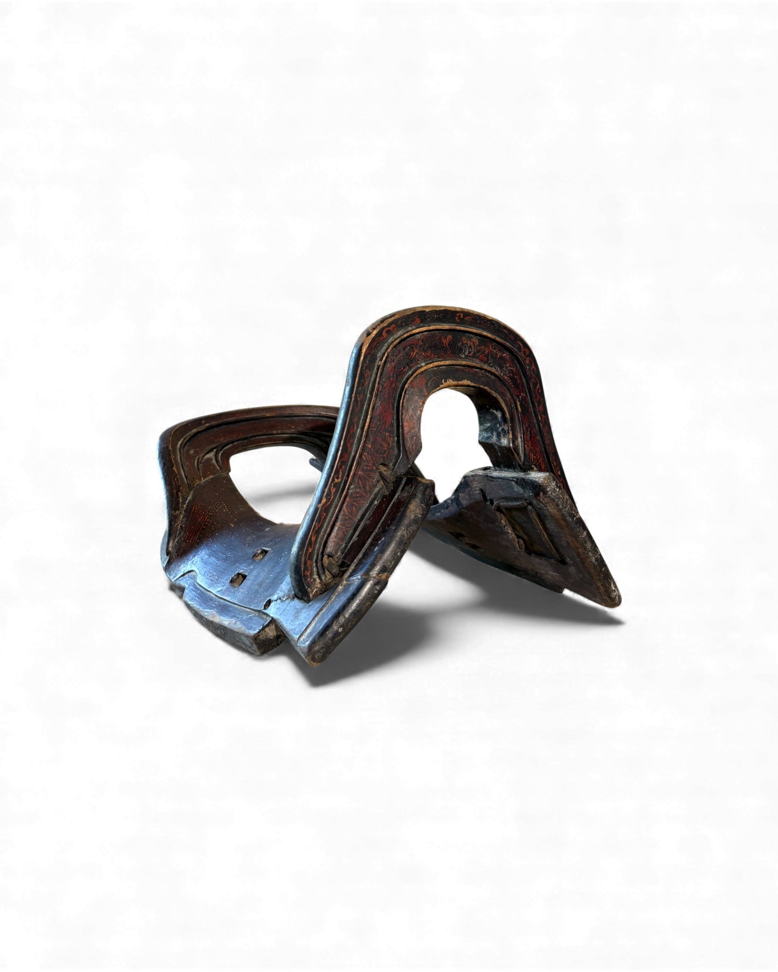 Chinese Wooden Horse Saddle - Surround Living - 8