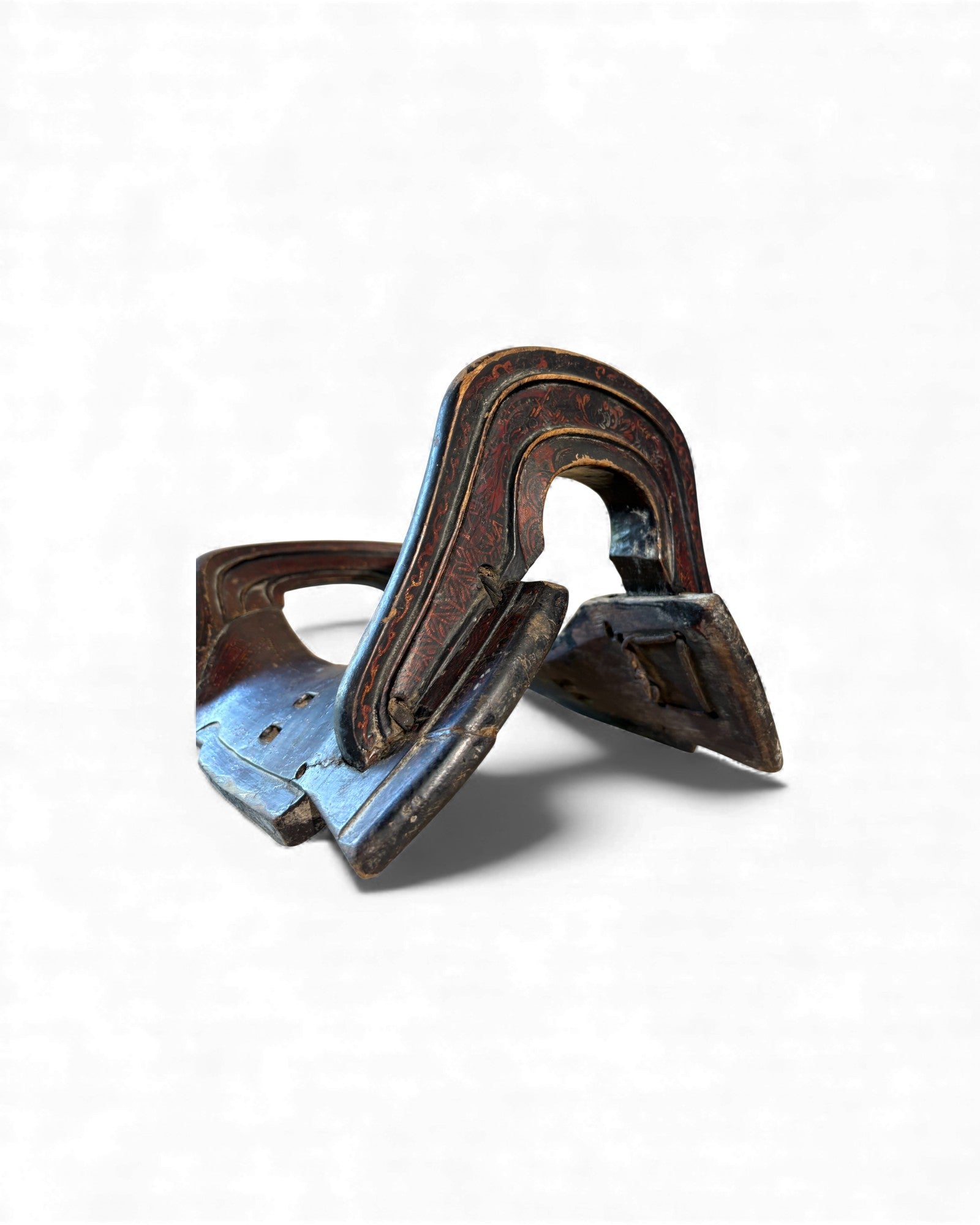 Chinese Wooden Horse Saddle - Surround Living - 12