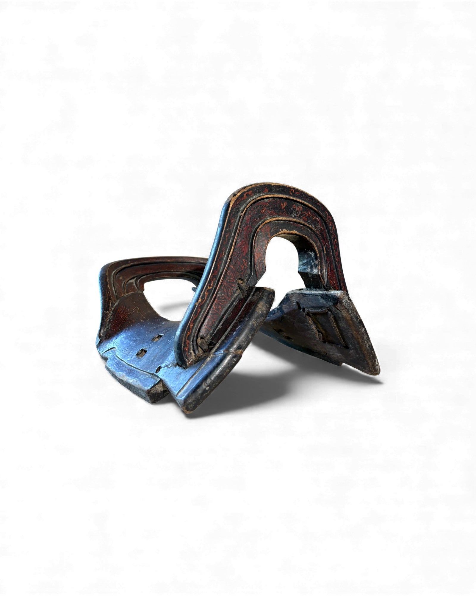 Chinese Wooden Horse Saddle - Surround Living - 9