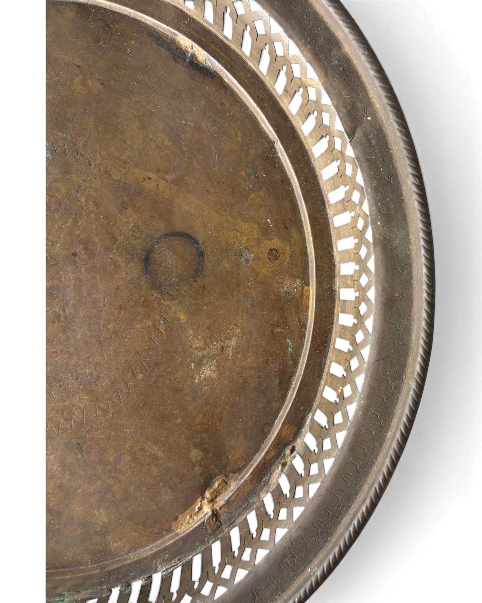 Brass Tray Dia37 (ถาดทองเหลือง)