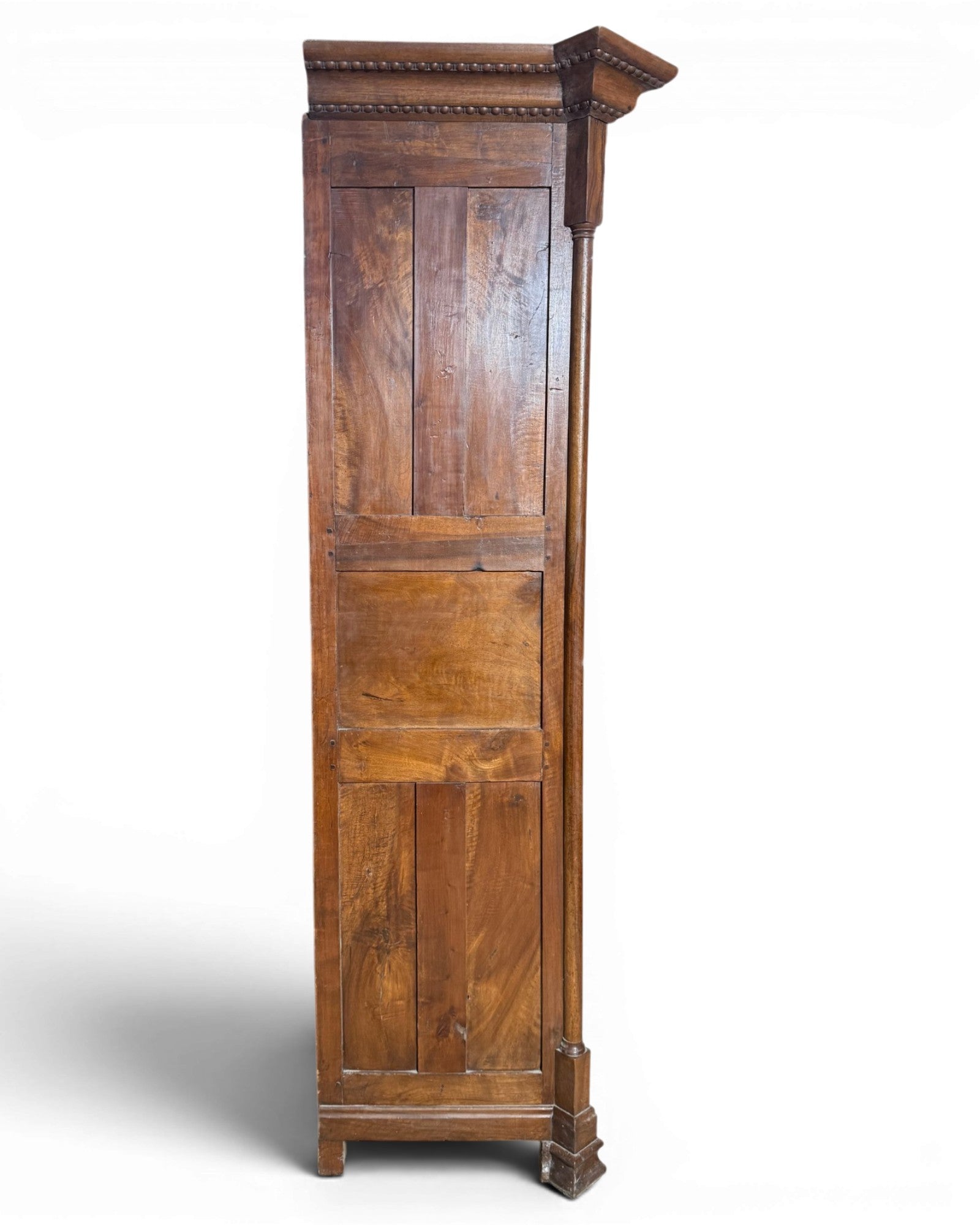 Charles X 1830s Solid Walnut Wardrobe