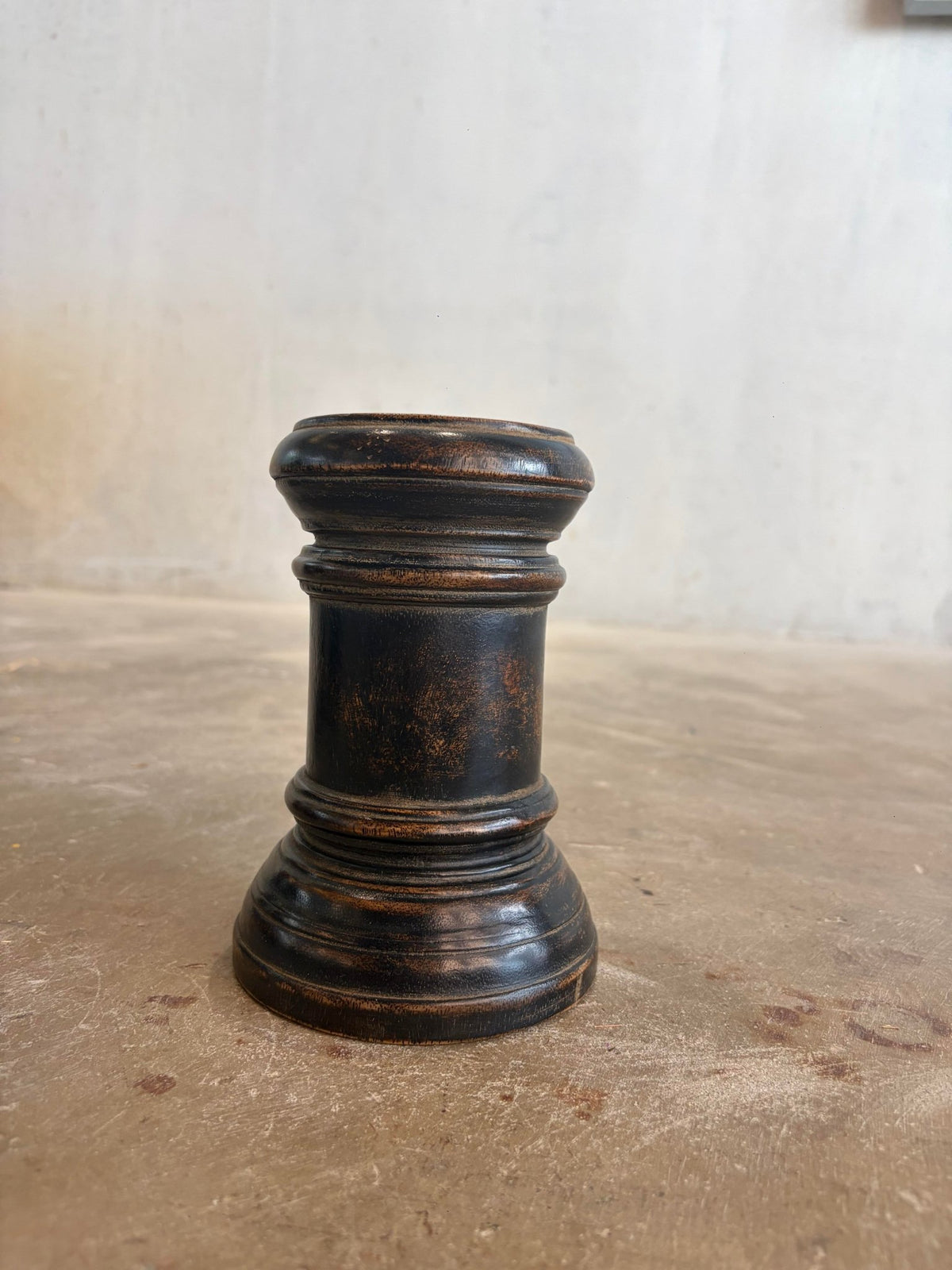 Wooden Candle Holder - Black - Surround Living - 12