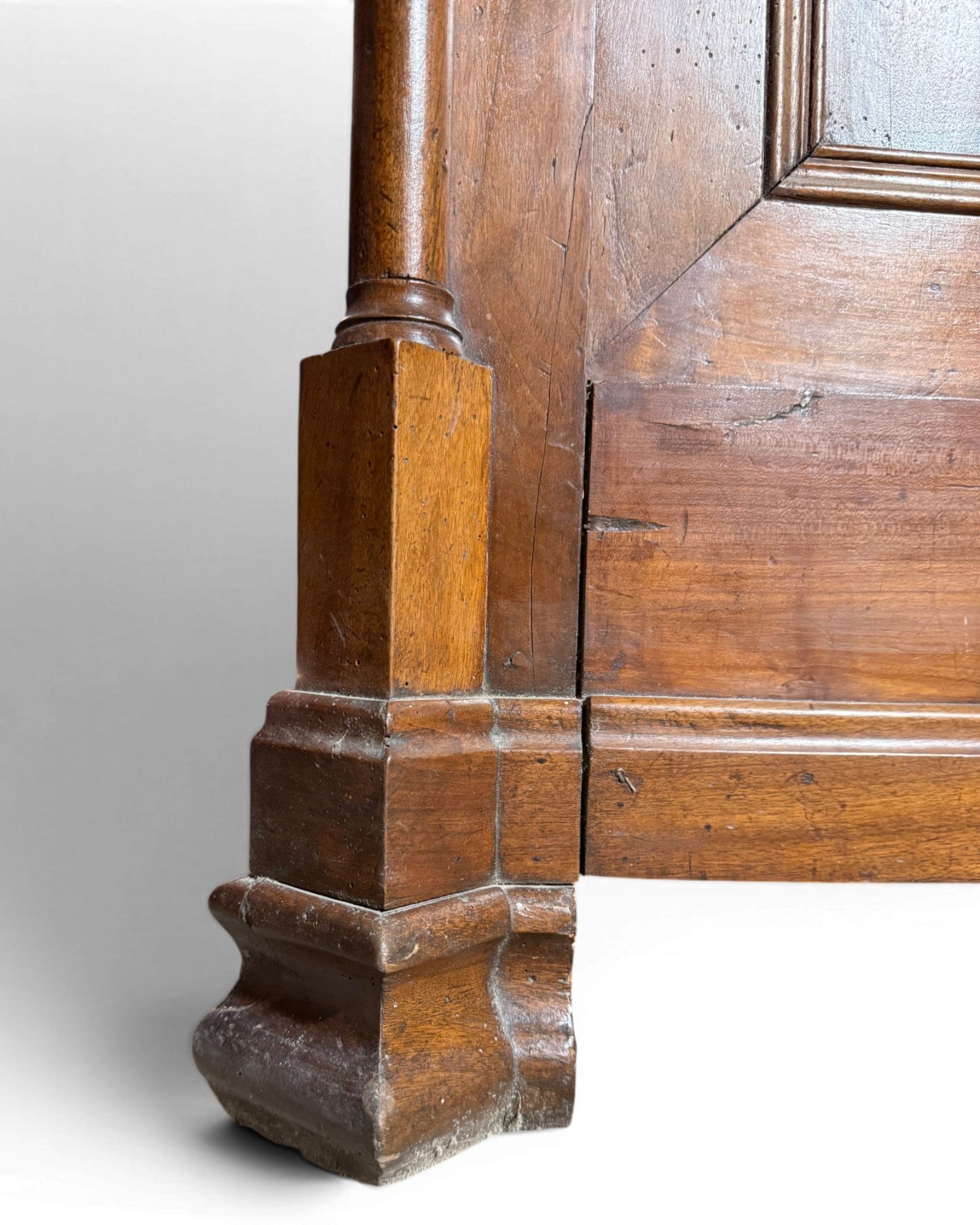 Charles X 1830s Solid Walnut Wardrobe