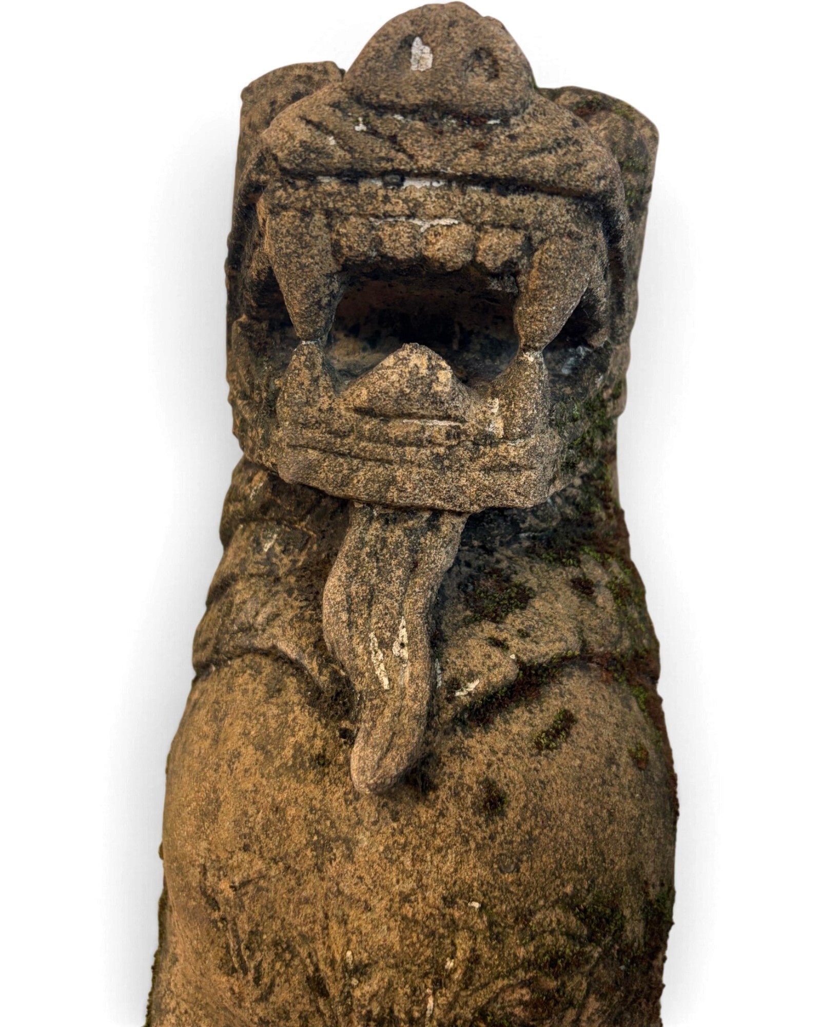 Burmese Sandstone Singha Figurine