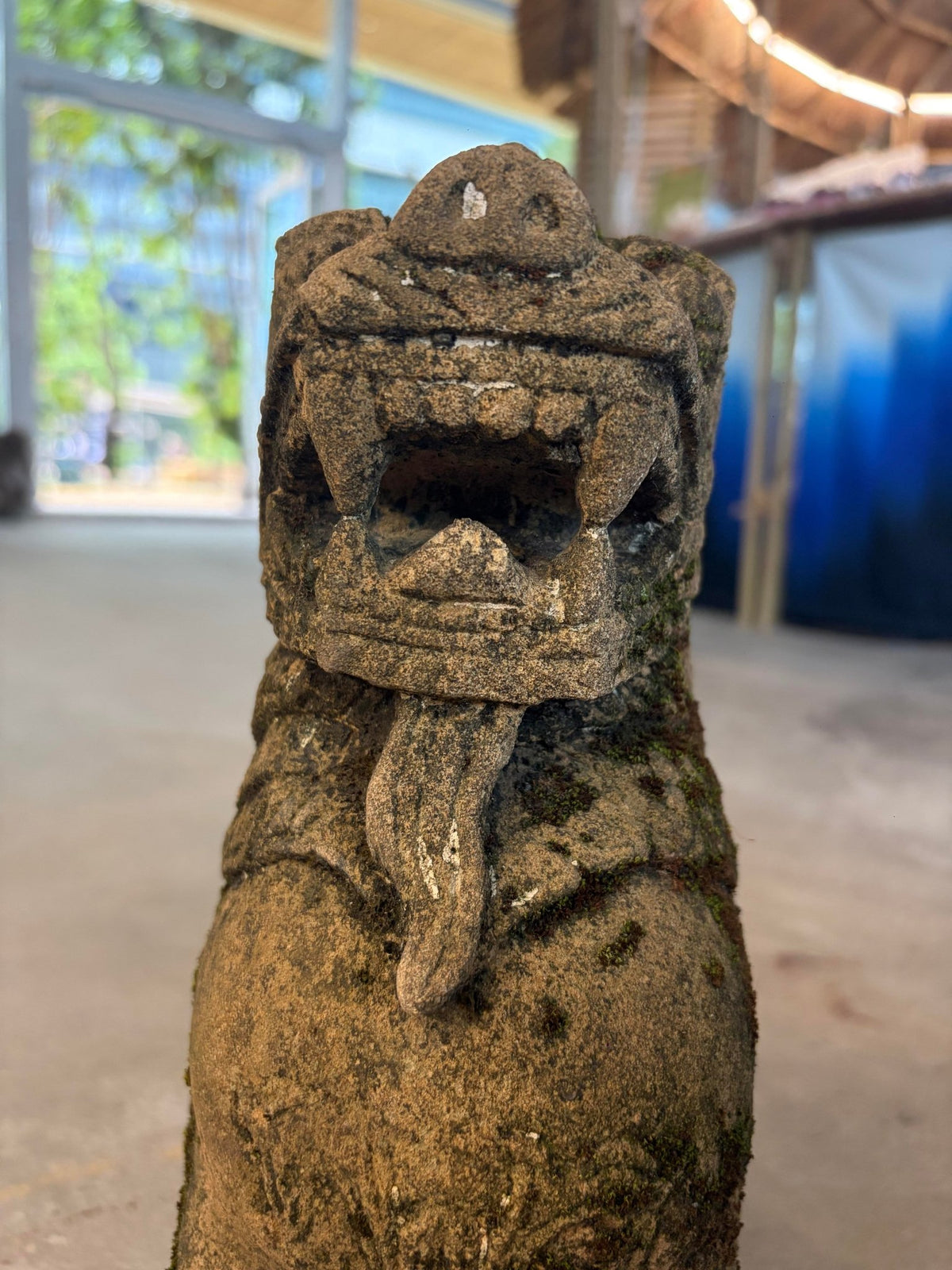 Burmese Sandstone Singha Figurine - Surround Living - 6