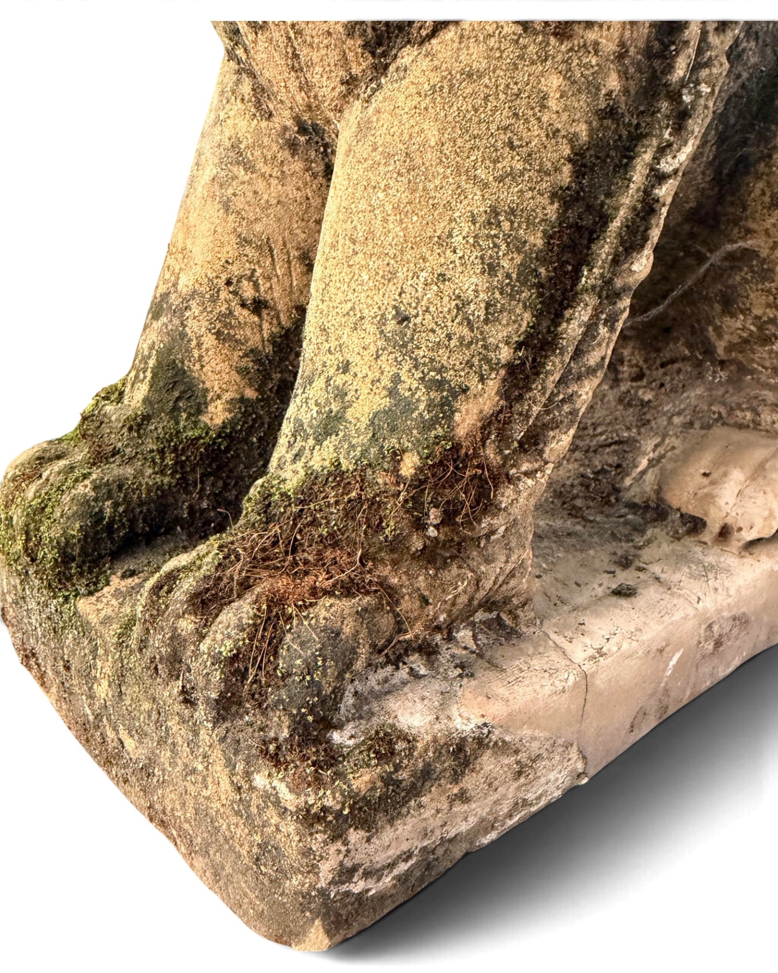Burmese Sandstone Singha Figurine