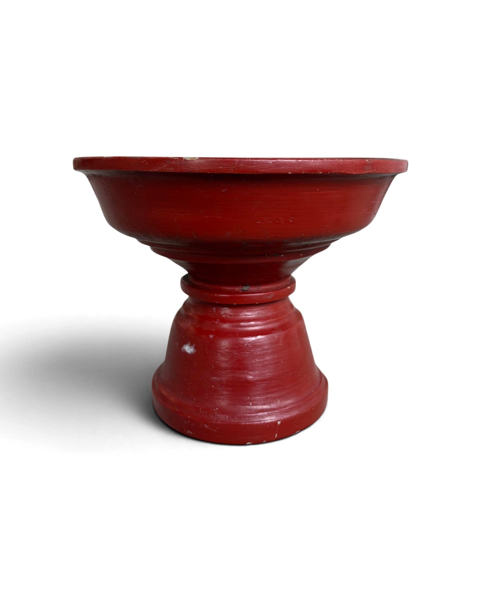 Lanna Lacquer Pedestal Tray (พานเครื่องเขิน)